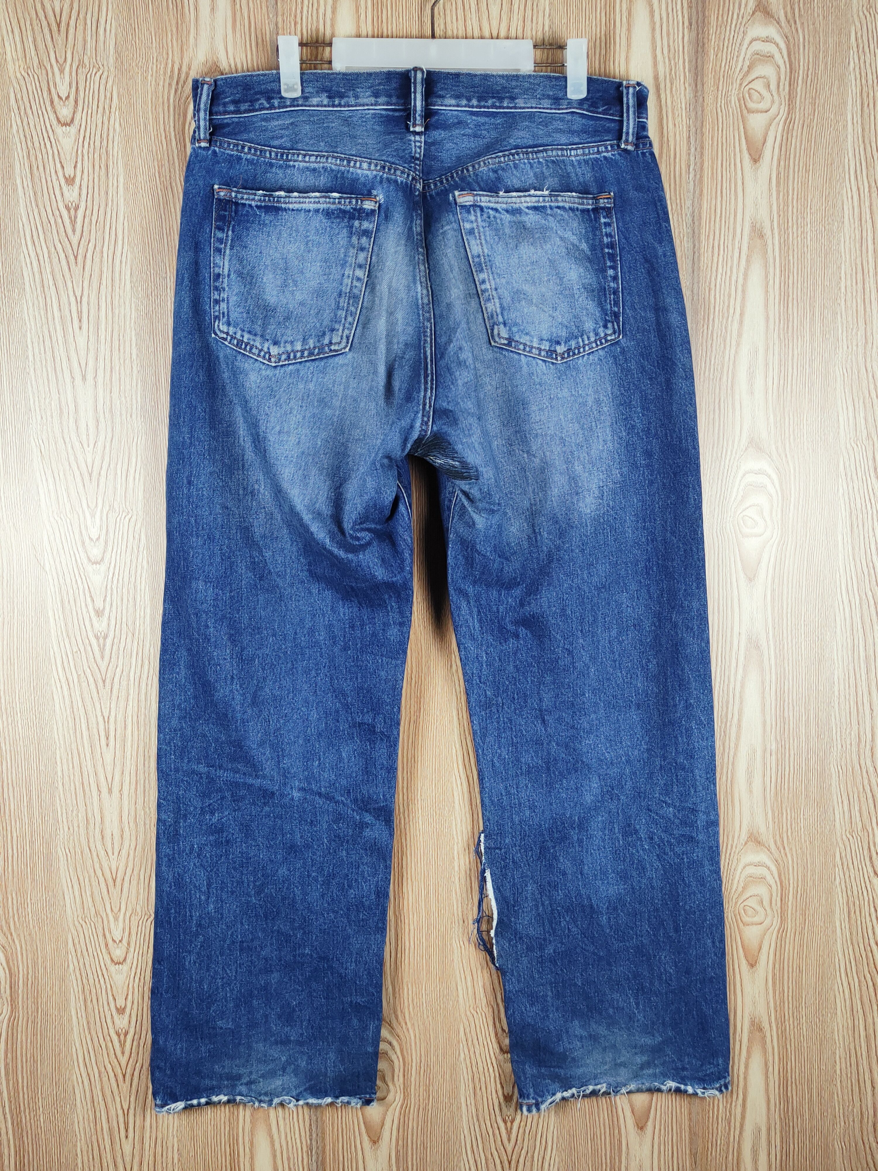 Gap 90' loose Gap Blue Distressed Ripped Jeans #S2717 Size US 34 / EU 50 - 9 Thumbnail