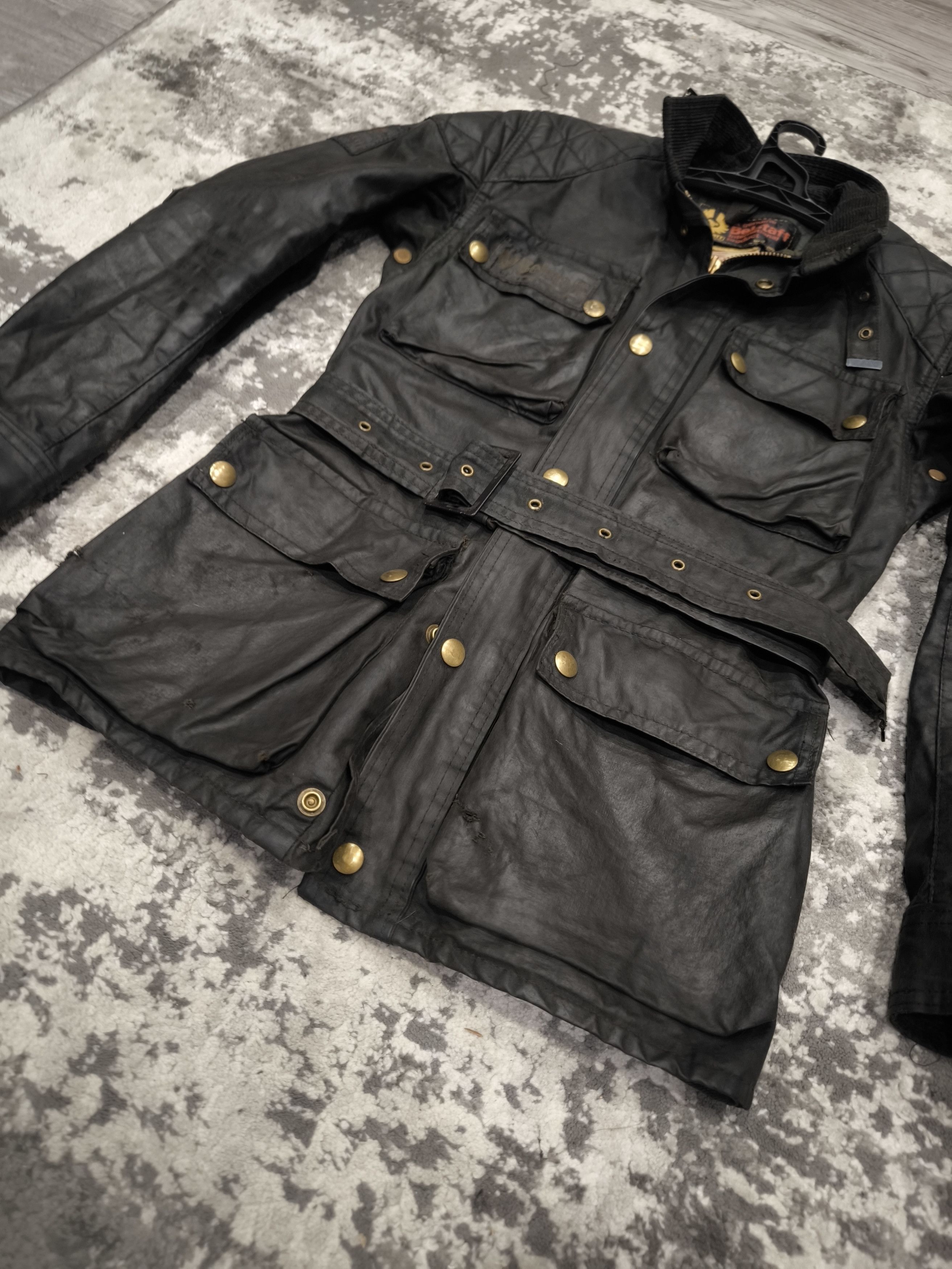 Belstaff Women's 70s Belstaff Trialmaster Wax Motorcycle Jacket Size M / US 6-8 / IT 42-44 - 4 Thumbnail