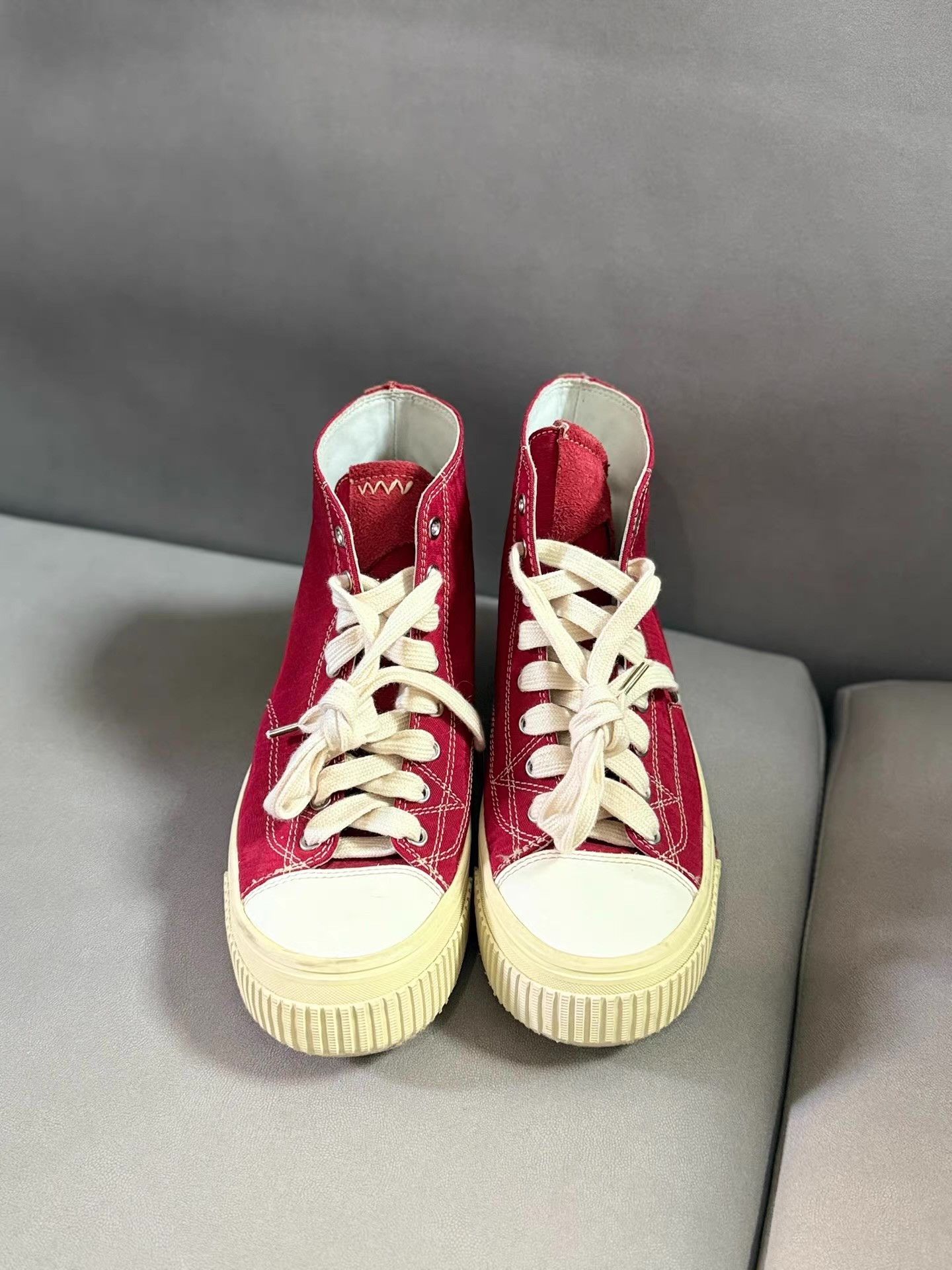 Visvim Visvim Kiefer High White & Red colorway Ｑ20 Size US 7 / IT 37 - 2 Thumbnail
