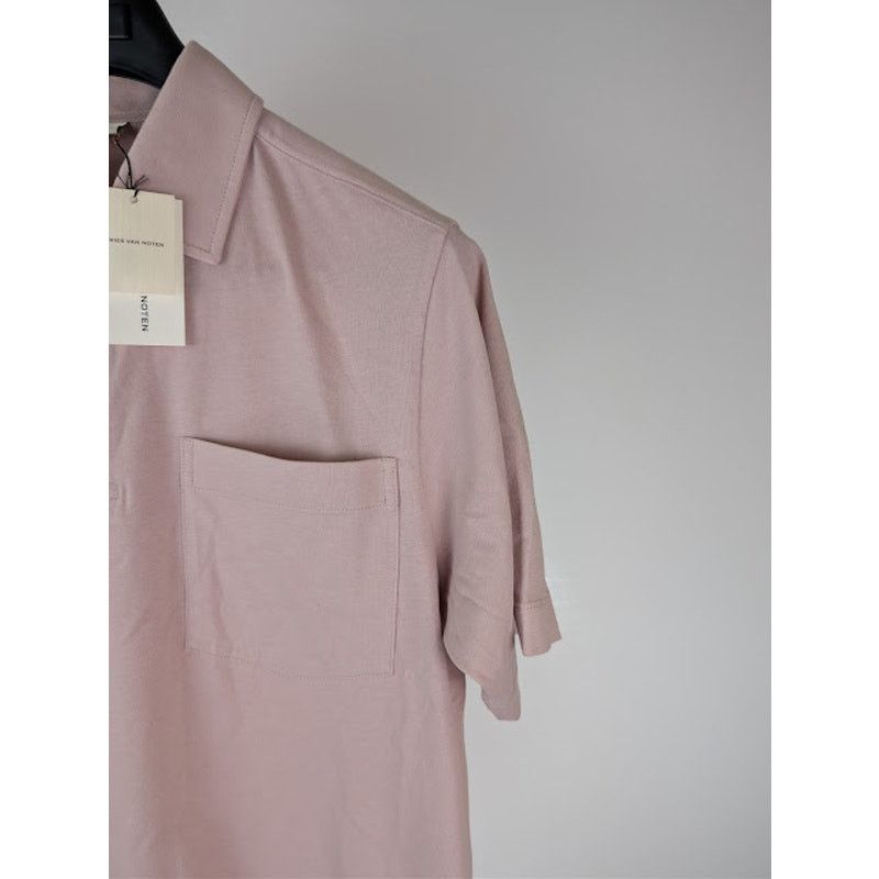 Dries Van Noten o1rshd1 Helder 2600 M.K. Polo Shirt in Pale Pink Size US M / EU 48-50 / 2 - 6 Thumbnail