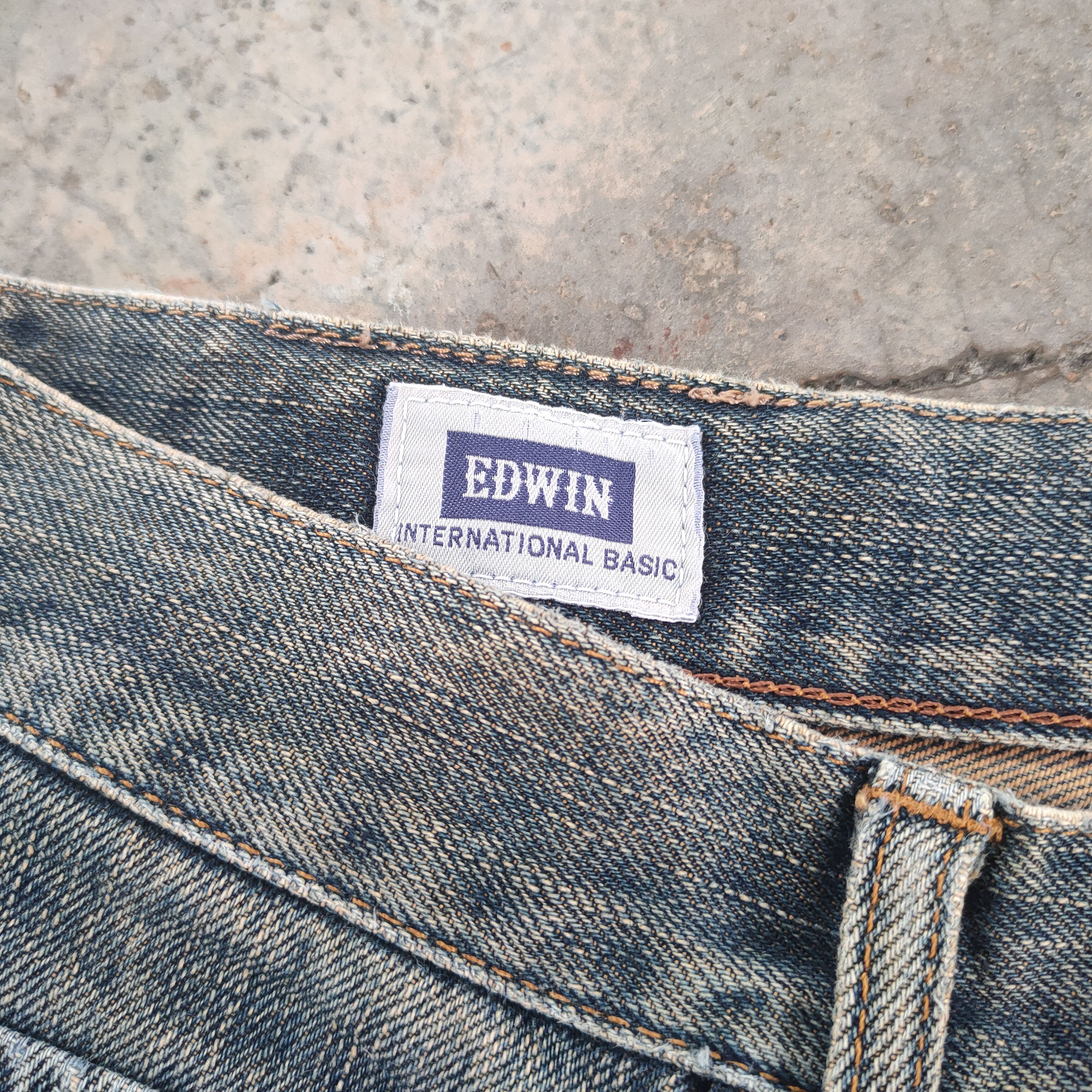 Edwin × Jean × Vintage W35 VINTAGE EDWIN FADED RIPPED DISTRESSED JEANS PANTS Size US 35 - 6 Thumbnail