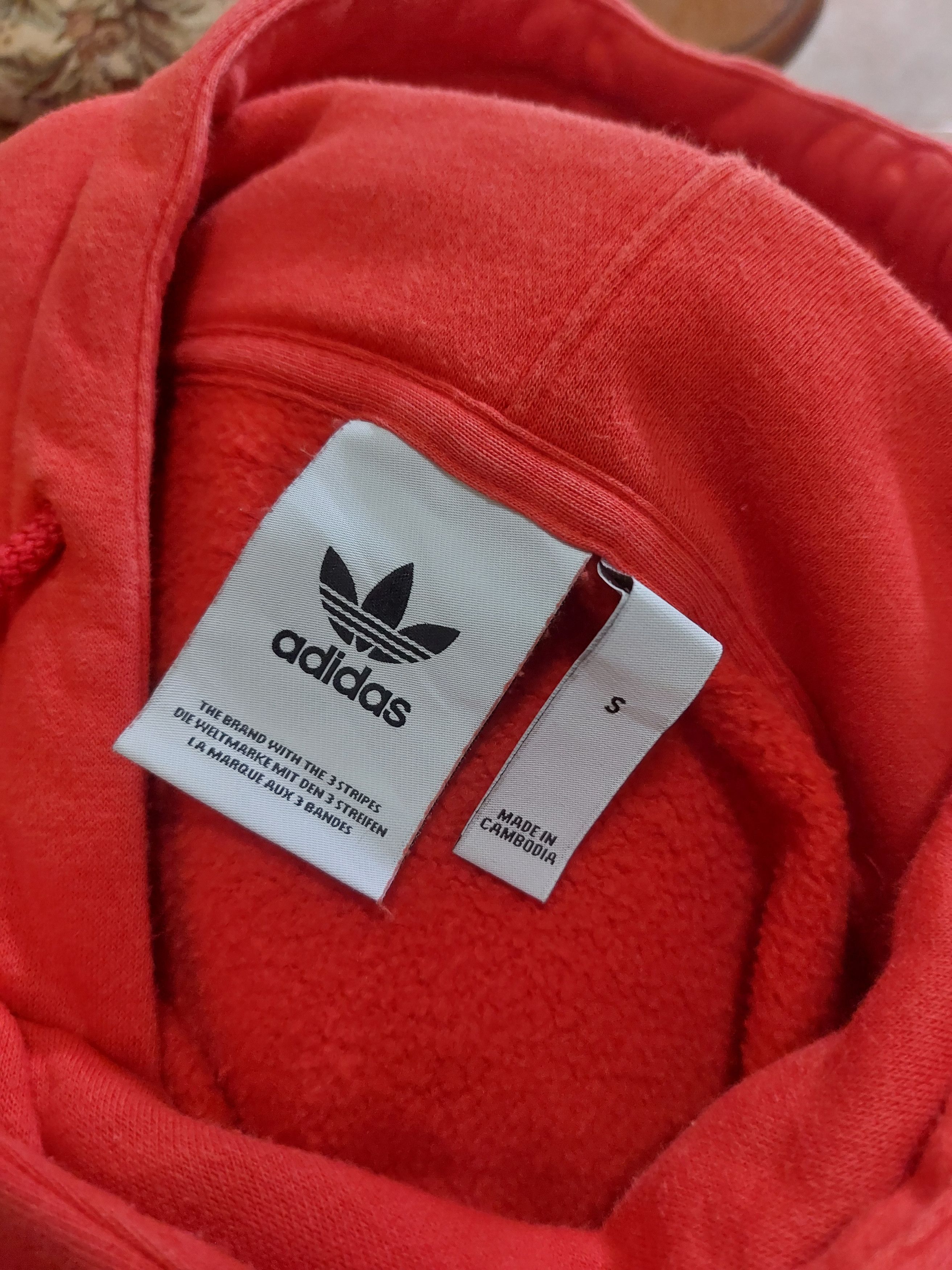 Adidas Hoodie Red 3 Stripes Ringer Size US XL / EU 56 / 4 - 3 Thumbnail