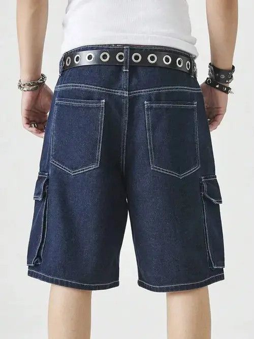Other Hirayama x Etou Cargo Jeans denim Drip Shorts Size US 32 / EU 48 - 2 Thumbnail