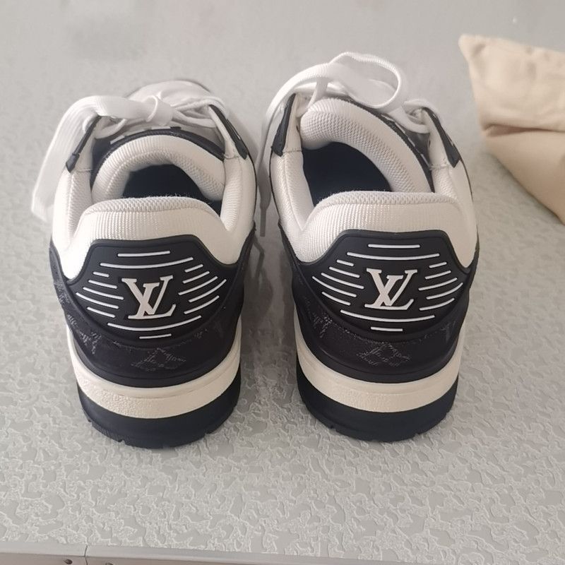 Louis Vuitton Louis Vuitton Low-Top Panda Trainer Sneakers -2508 Size US 7.5 / EU 40-41 - 2 Thumbnail