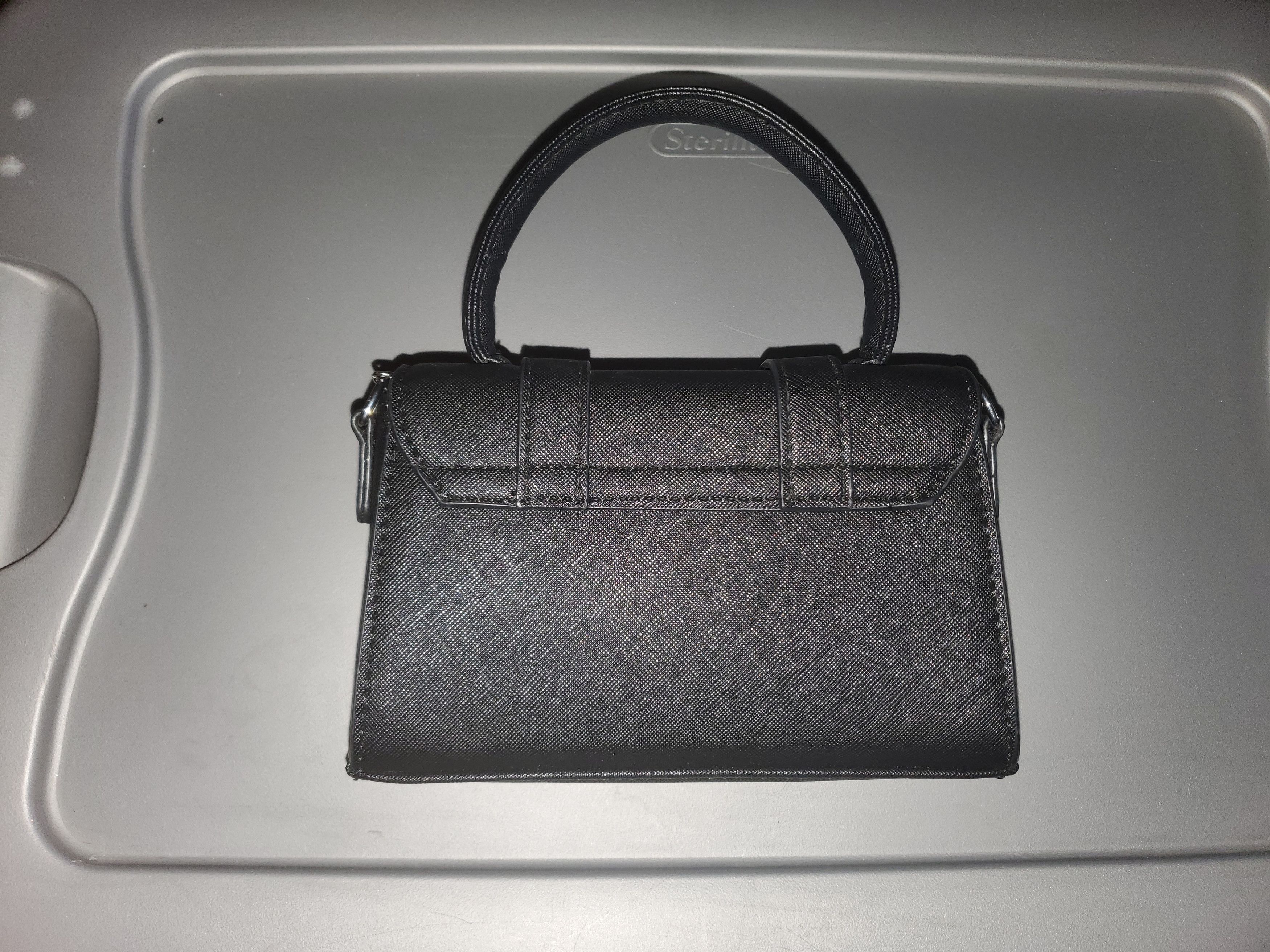 Other *NWOT* Black Vegan Leather Mini Handbag/Crossbody Purse Size ONE SIZE - 5 Thumbnail