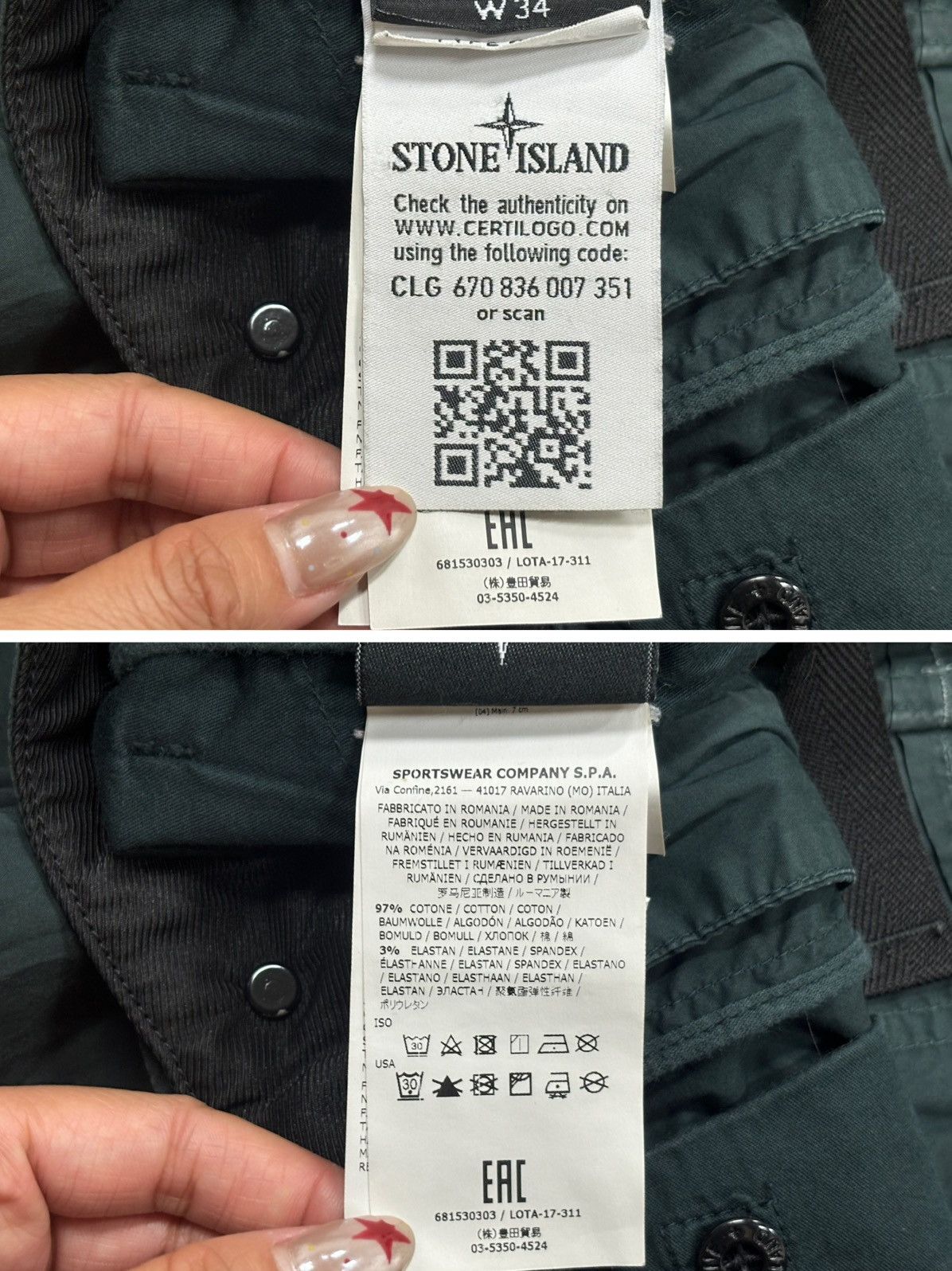 Stone Island Stone Island Garment Dyed Cargo Size US 34 / EU 50 - 7 Thumbnail