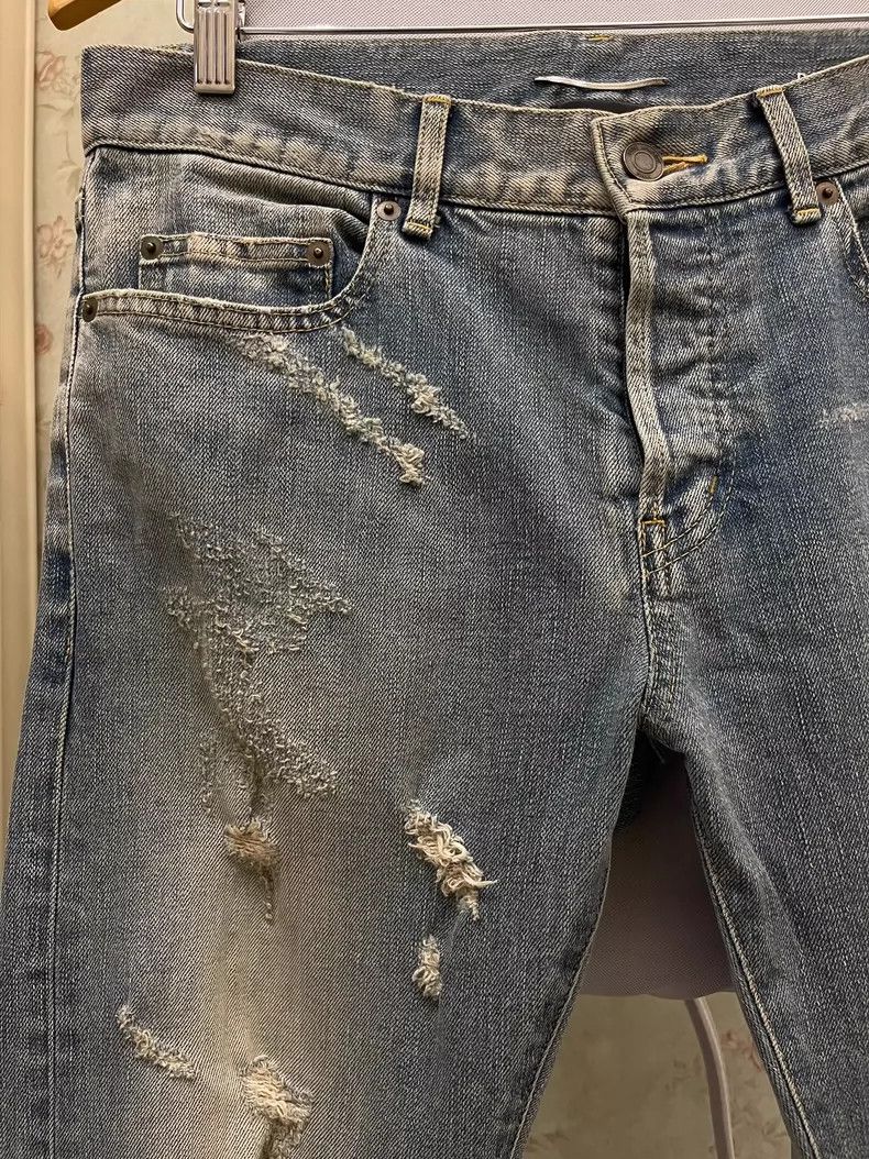 Saint Laurent Paris Saint Laurent Paris 14 FW Big Bang Blue Jeans Nextarrow-250 Size US 30 / EU 46 - 3 Thumbnail