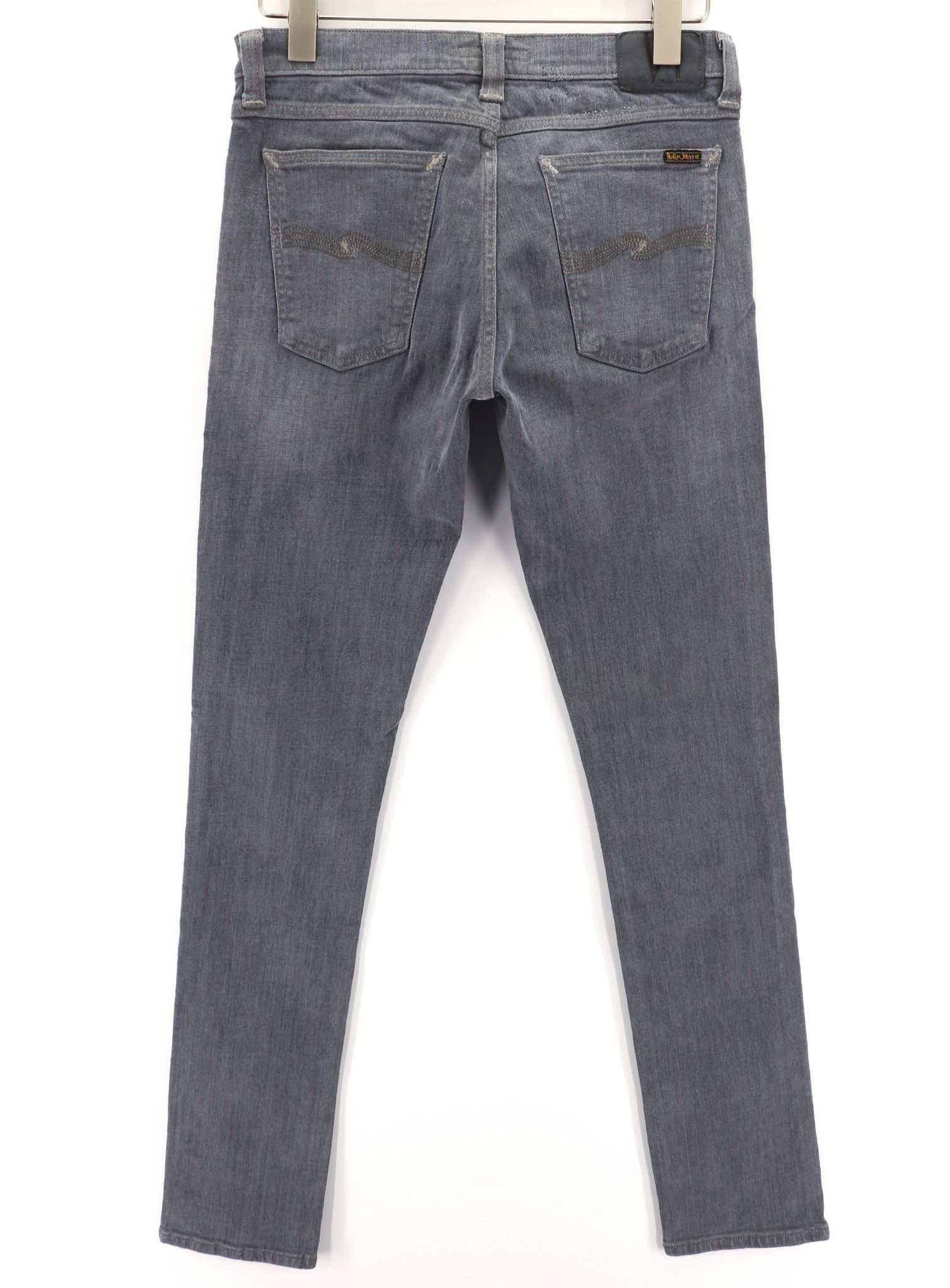 Nudie Jeans TIGHT LONG JOHN W31/L34 Organic Charcoal Logo Fit 80683 Size US 31 - 2 Thumbnail