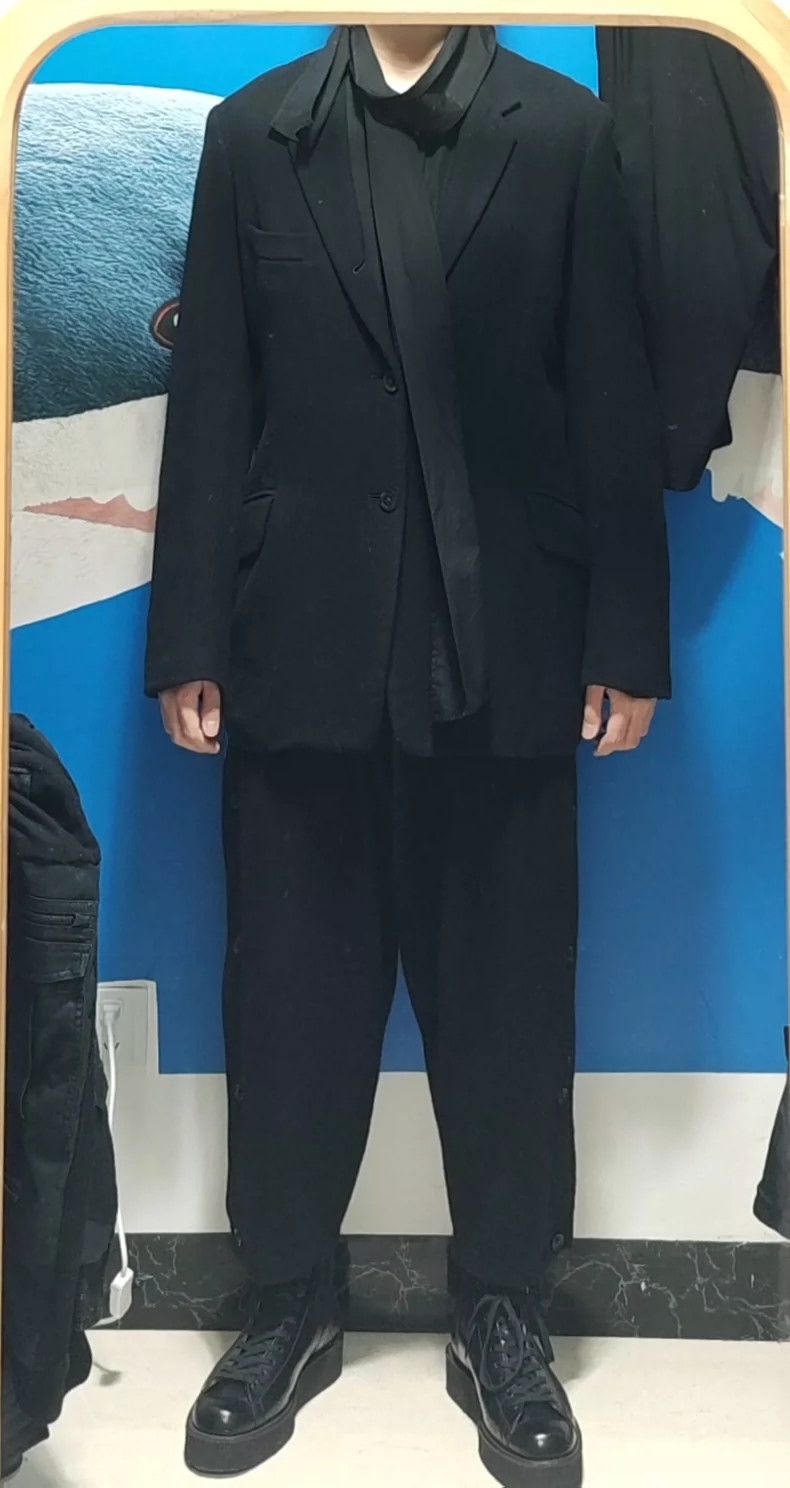 Yohji Yamamoto Yohji Yamamoto size 2 05aw 3 B sheeny blazer 2505-Nextarro Size 36R - 5 Thumbnail