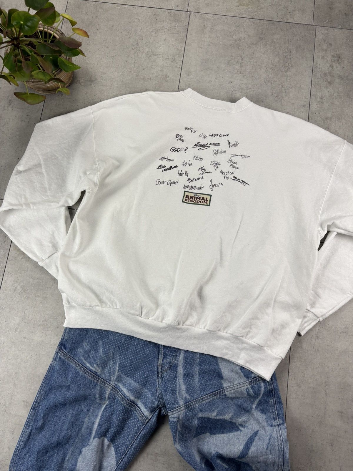 Disney Vintage Disney Animal Kingdom Sweatshirt autograph Spellout Size US L / EU 52-54 / 3 - 5 Thumbnail
