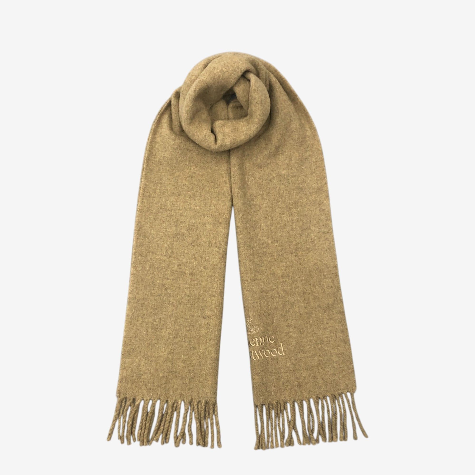 Japanese Brand Vintage Vivienne Westwood Scarf Muffler Orbs Wool Scarves Size ONE SIZE - 1 Thumbnail