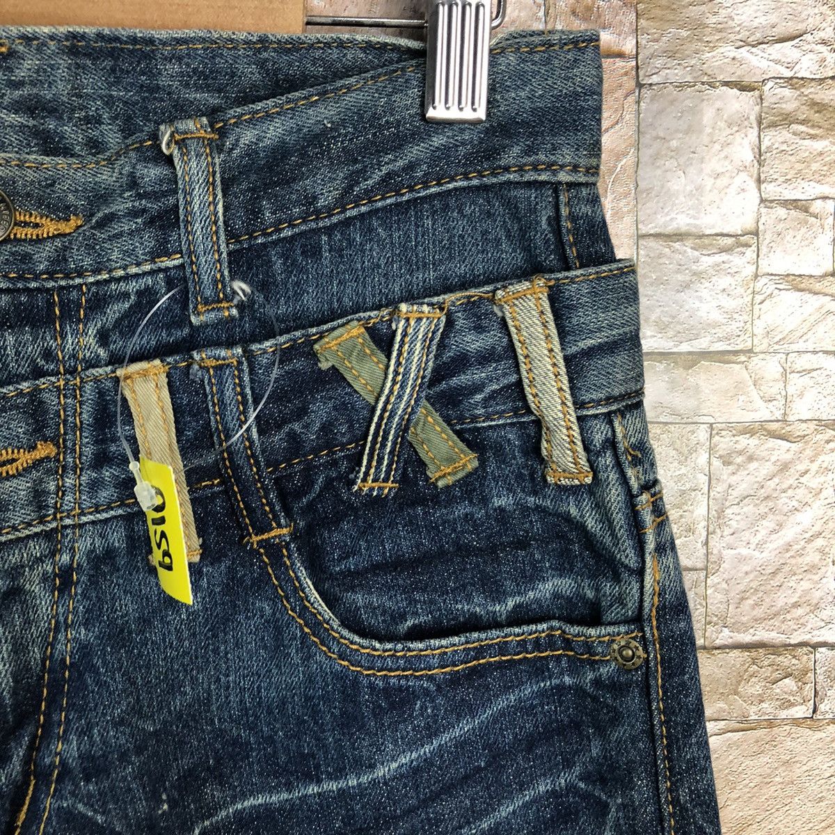 Japanese Brand Le John Blue Double Waist Denim Pants #A159 Size US 26 / EU 42 - 9 Thumbnail