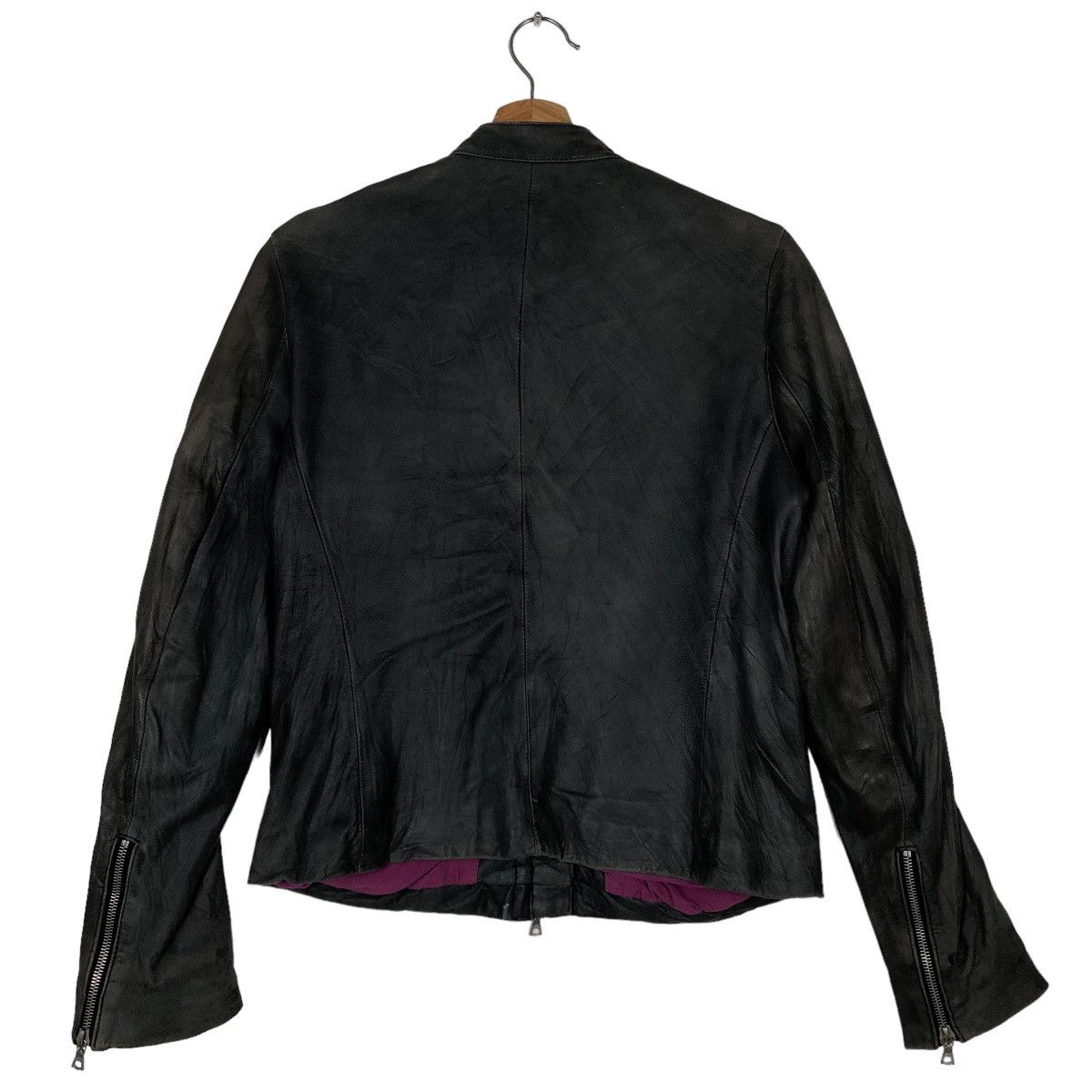 Japanese Brand 🔥90’s Unknown London Leather Biker Jacket Size US S / EU 44-46 / 1 - 7 Thumbnail