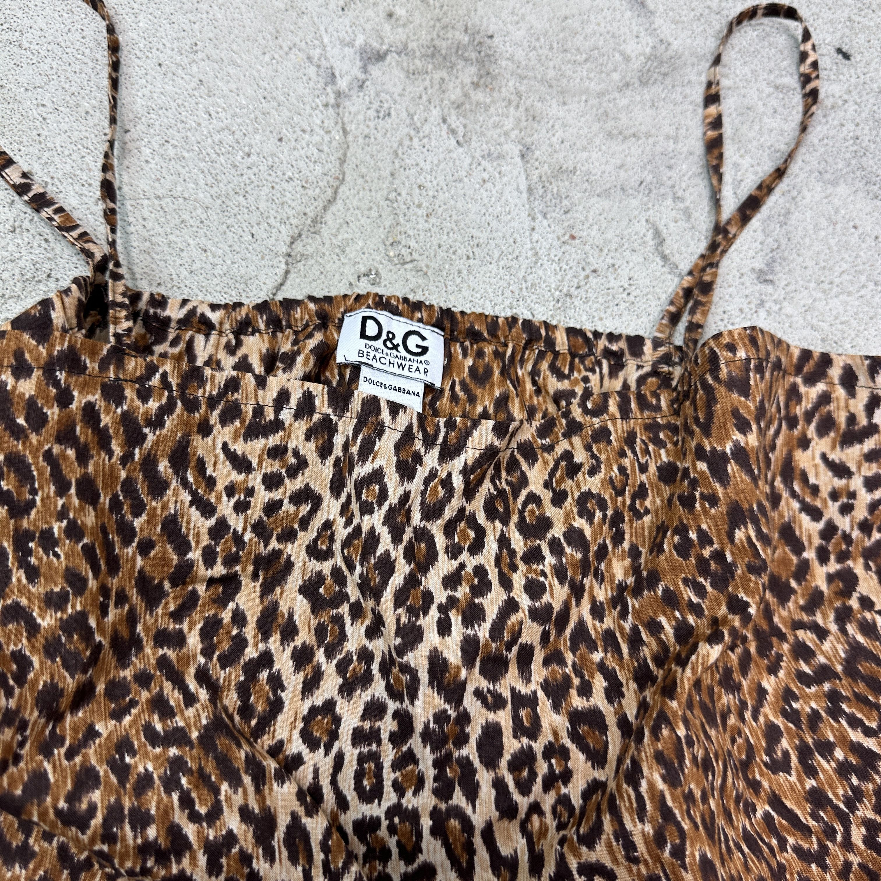 Dolce & Gabbana Vintage Avant Garde Dolce & Gabbana Cheetah Print Dress Y2K Size S / US 4 / IT 40 - 3 Thumbnail