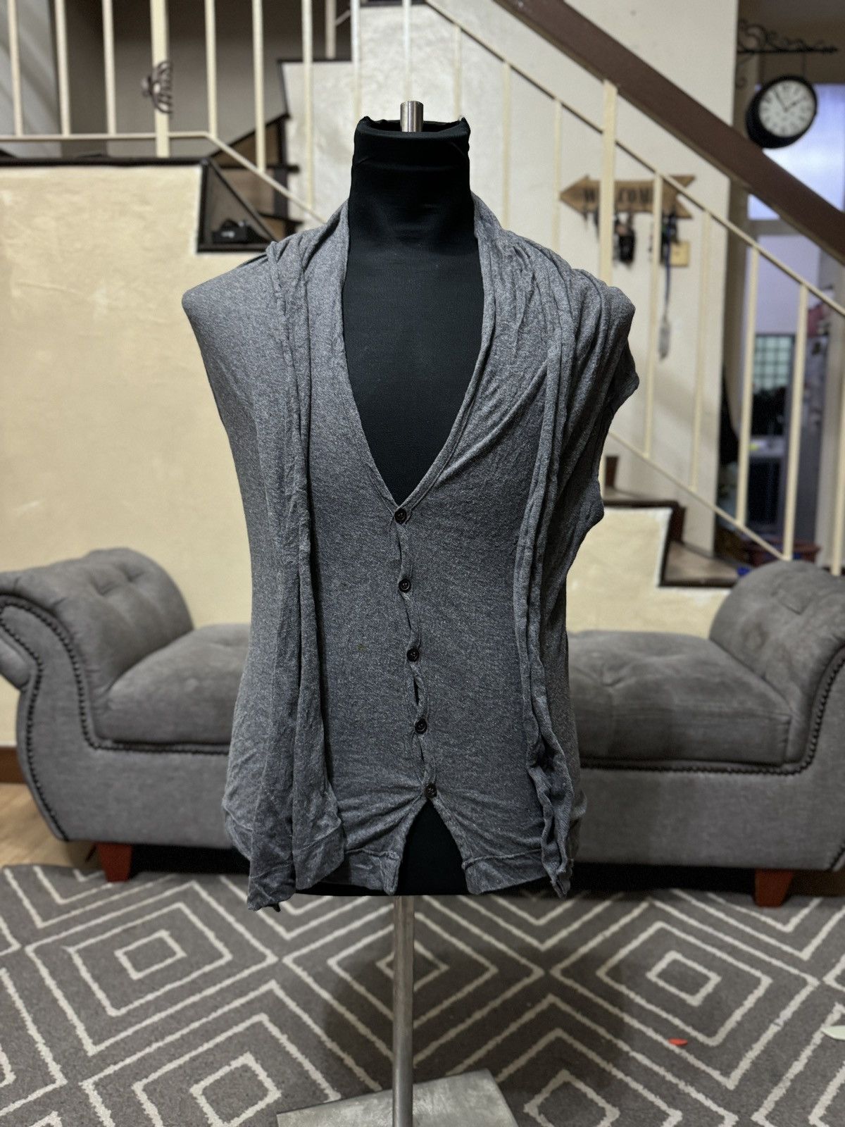 Yohji Yamamoto YOHJI YAMAMOTO SLEEVELESS AVANTGARDE SHIRT Size US M / EU 48-50 / 2 - 1 Thumbnail