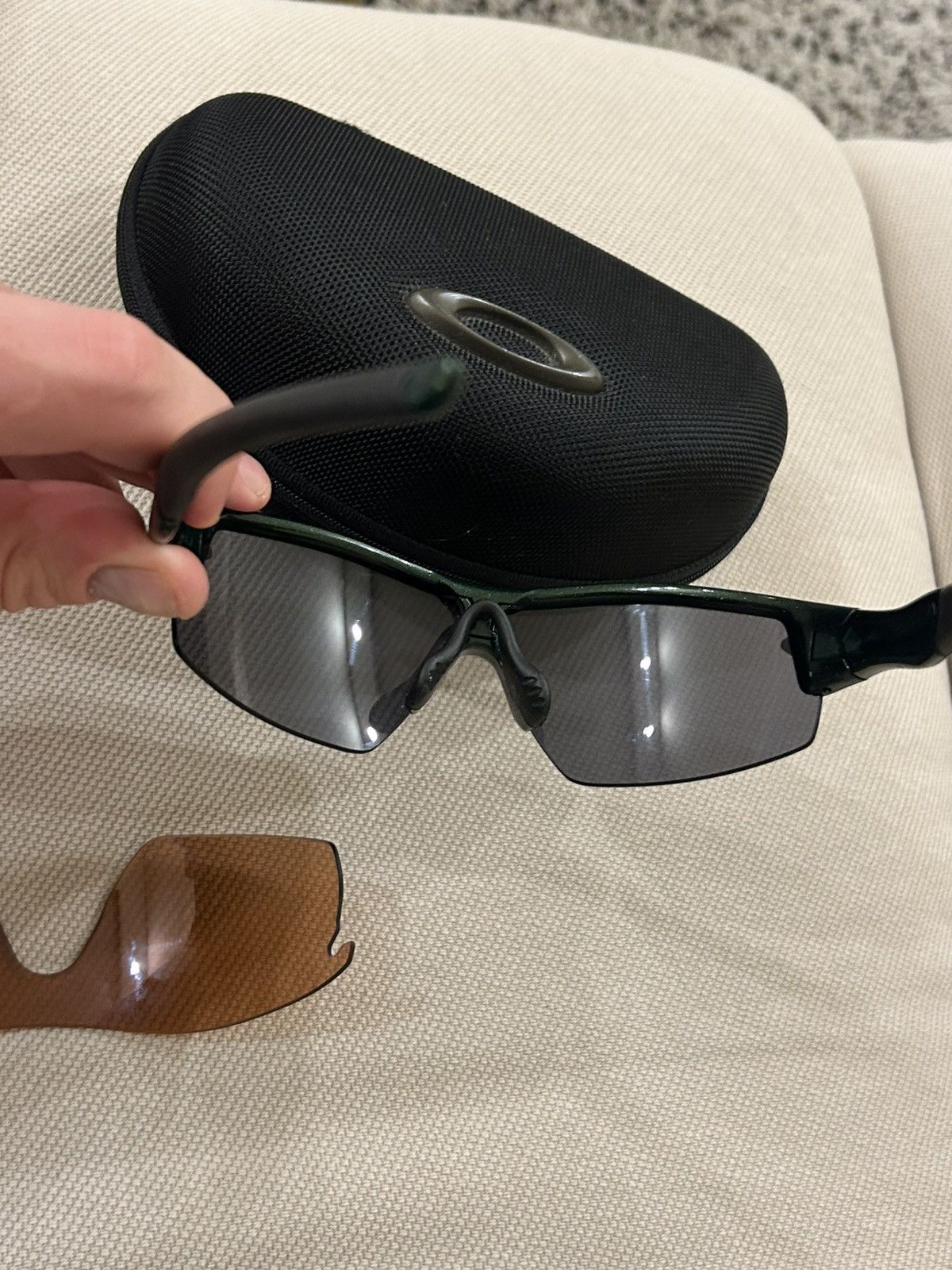 Oakley Oakley Radar Sunglasses Dark Green Interchangeable Lenses Size ONE SIZE - 5 Thumbnail