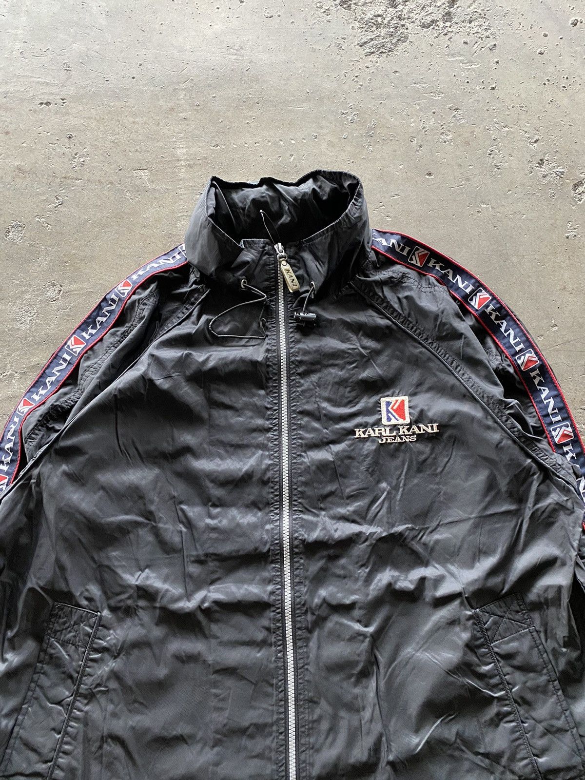 Karl Kani 1990 Karl Kani - Windbreaker Taped Jacket Size US L / EU 52-54 / 3 - 5 Thumbnail