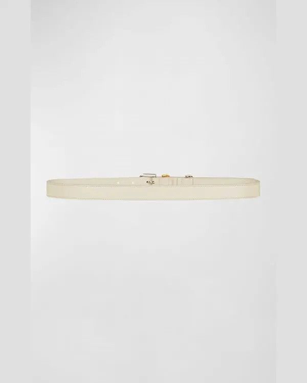 Givenchy o1w1db10525 Size: OS/20MM Voyou Buckle Belt in Beige Size ONE SIZE - 3 Thumbnail