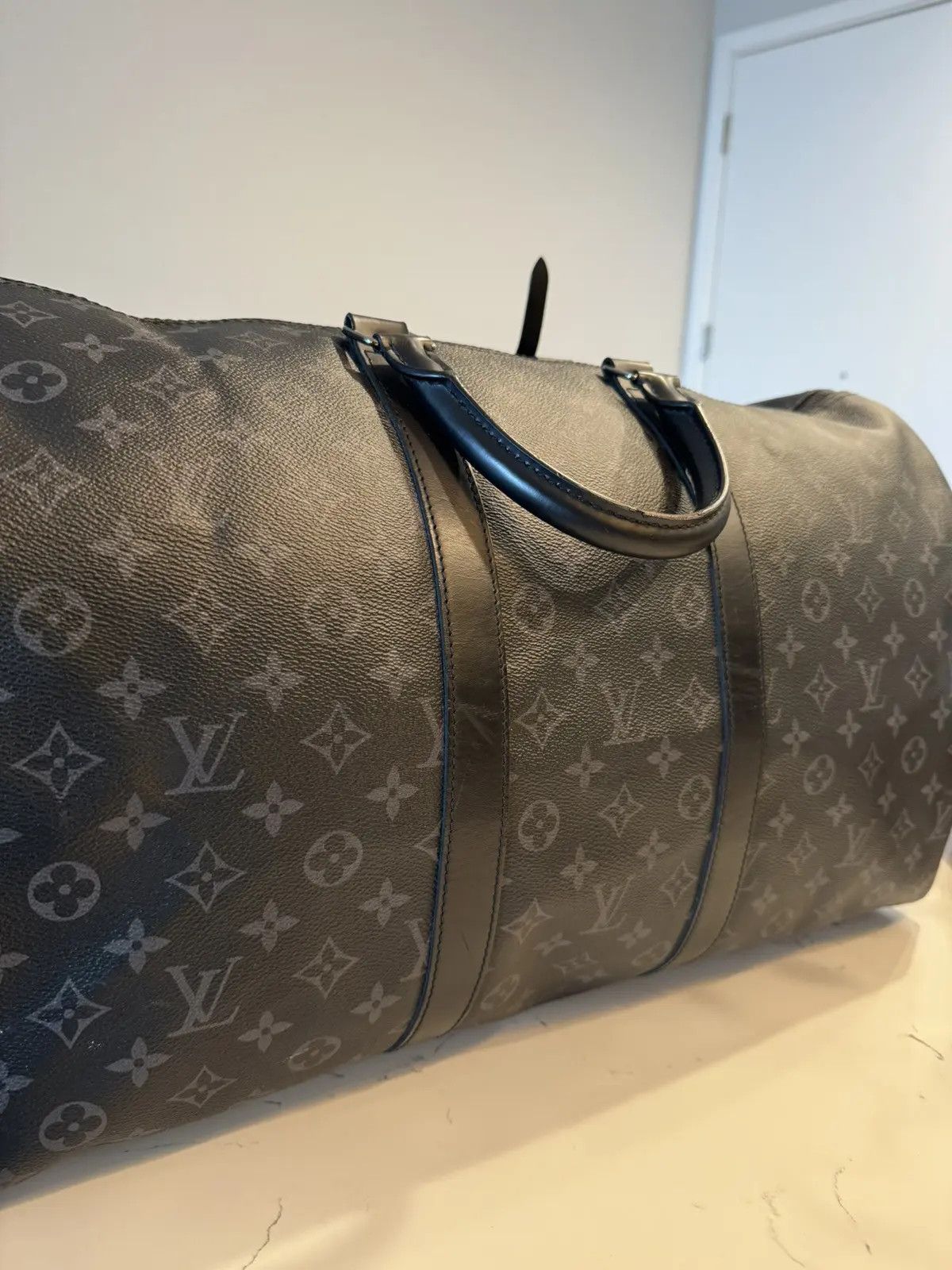 Louis Vuitton Louis Vuitton Bandouliere Keepall 55 Eclipse Monogram Size ONE SIZE - 2 Thumbnail