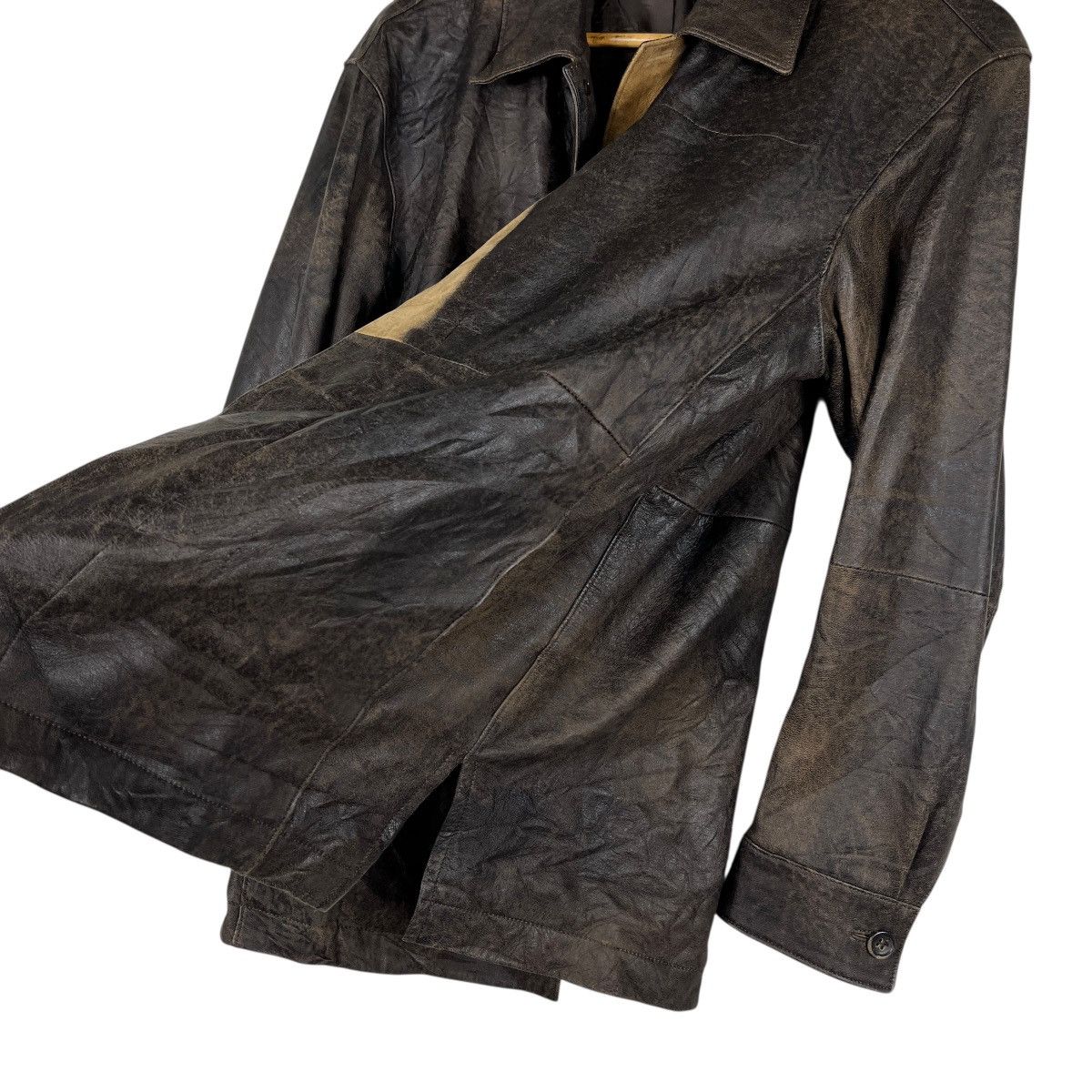 Issey Miyake 🔥 Issey Miyake Men SheepSkin Jacket Made In Japan - Size M Size US M / EU 48-50 / 2 - 11 Thumbnail