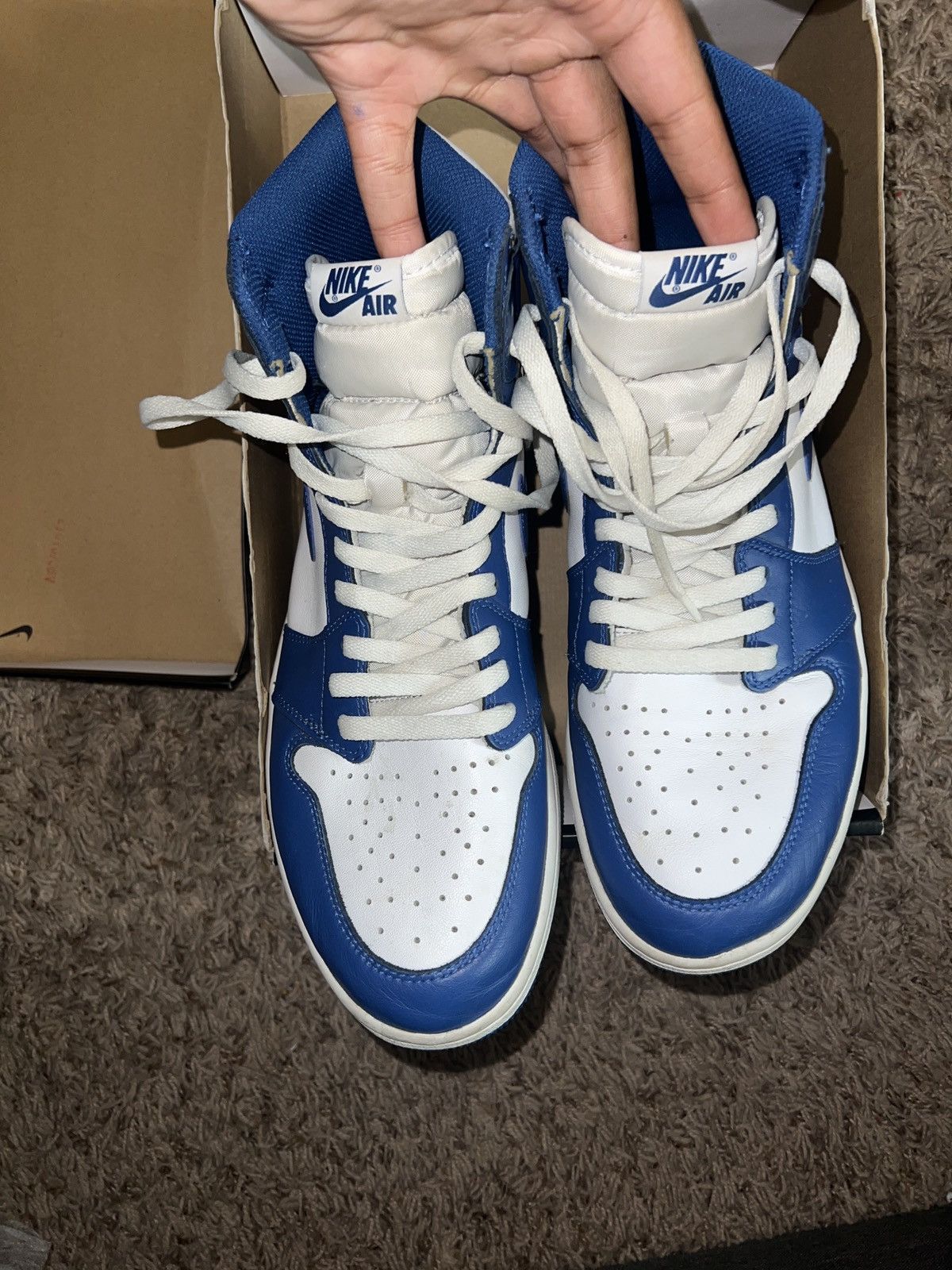 Jordan Brand × Nike Jordan 1 High Storm Blur Size US 12 / EU 45 - 7 Thumbnail