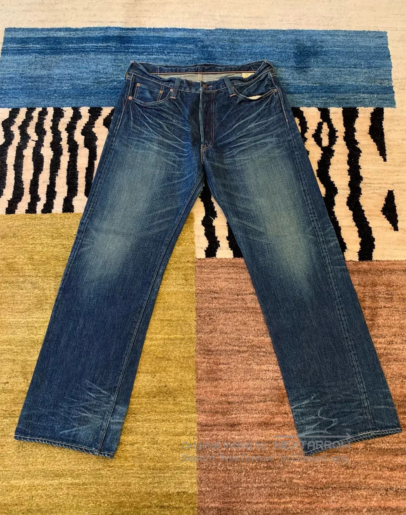 Sugar Cane Sugar Cane 901 Relaxed Straight Jeans. Size US 34 / EU 50 - 1 Thumbnail
