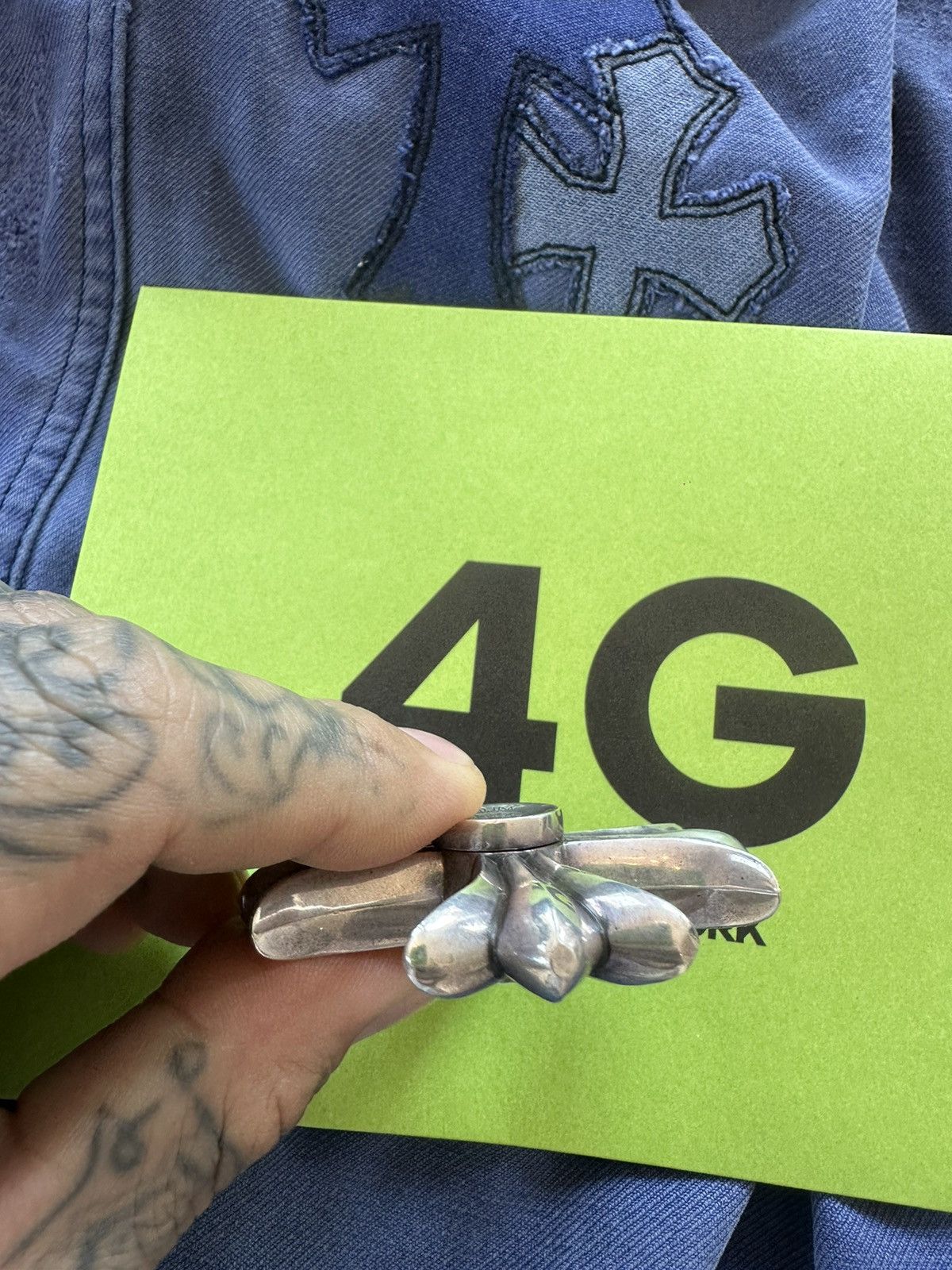 Chrome Hearts Chrome Hearts Cross Plus SOLID SILVER FIDGET SPINNER Size ONE SIZE - 13 Thumbnail