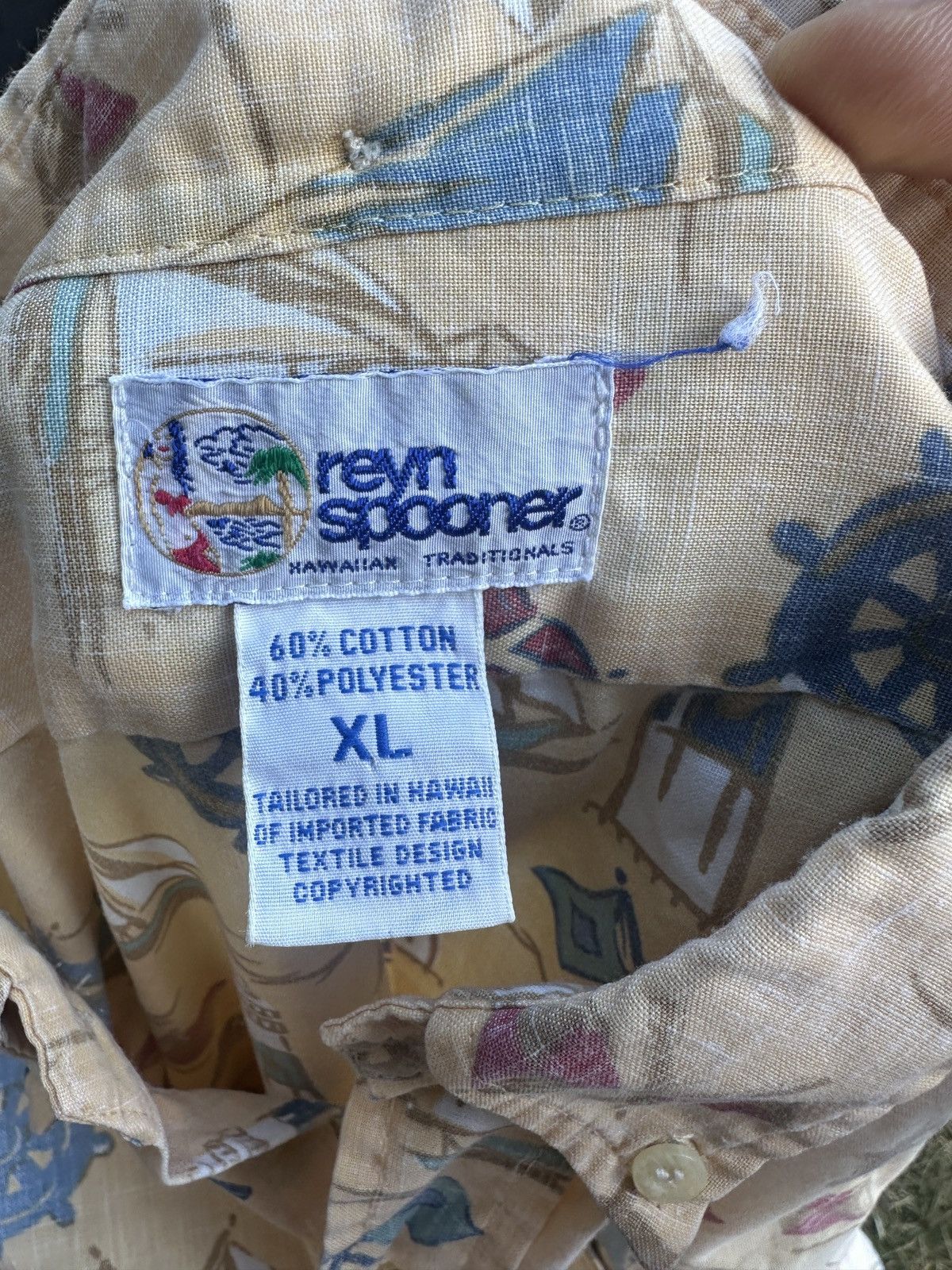 Reyn Spooner Reyn Spooner Classic Fit Yellow Men's XL Hawaiian Print Size US XL / EU 56 / 4 - 4 Thumbnail