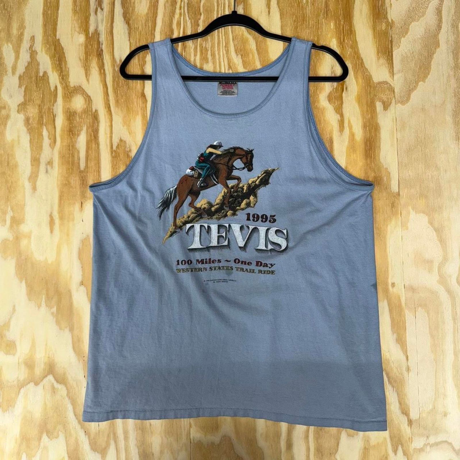 Vintage Vintage y2k tevis 1995 horse riding 90s tank top shirt Size US L / EU 52-54 / 3 - 1 Thumbnail