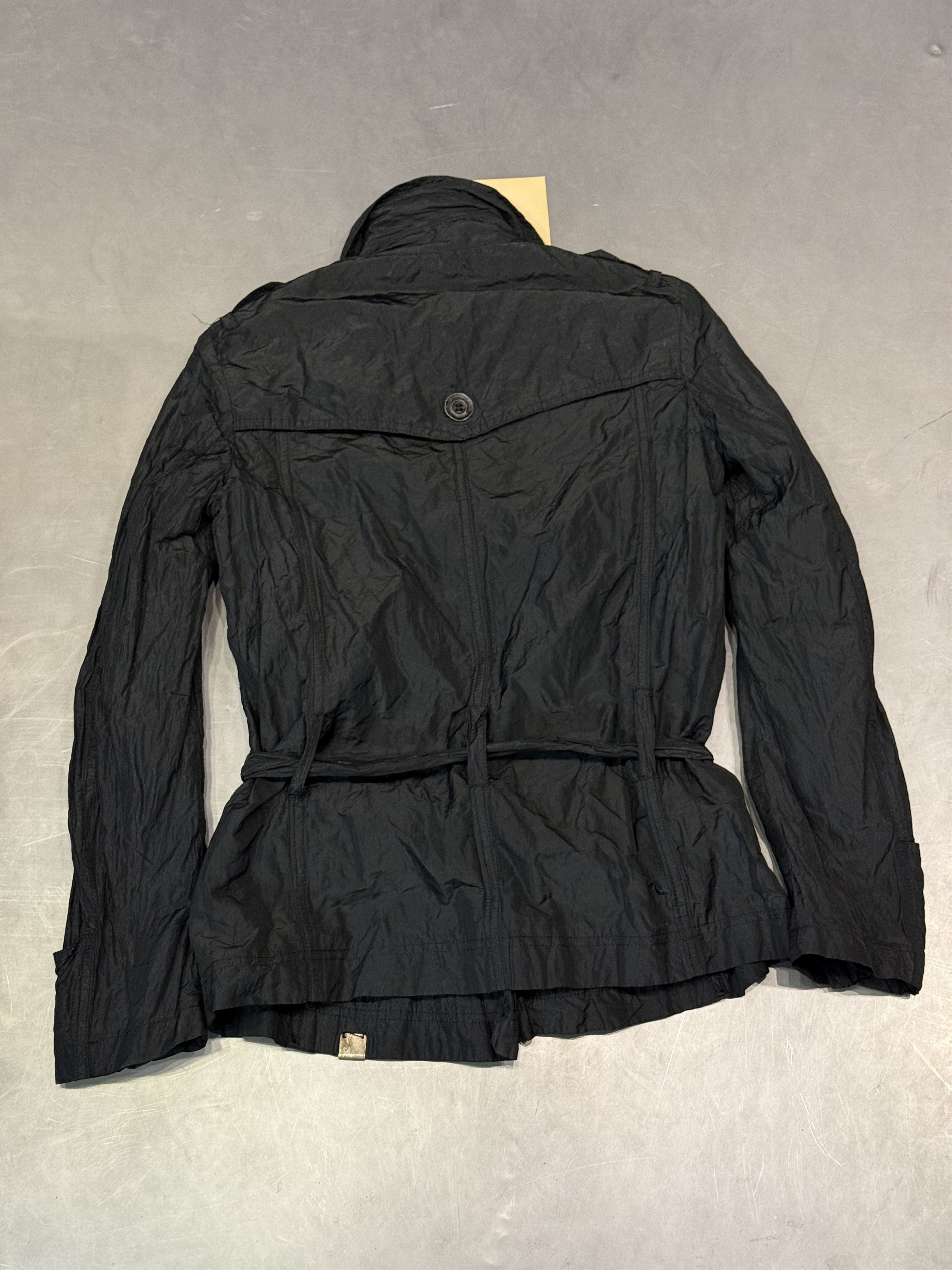 John Galliano John Galliano SS07 metalli scrunched fitted black jacket Size M / US 6-8 / IT 42-44 - 2 Thumbnail