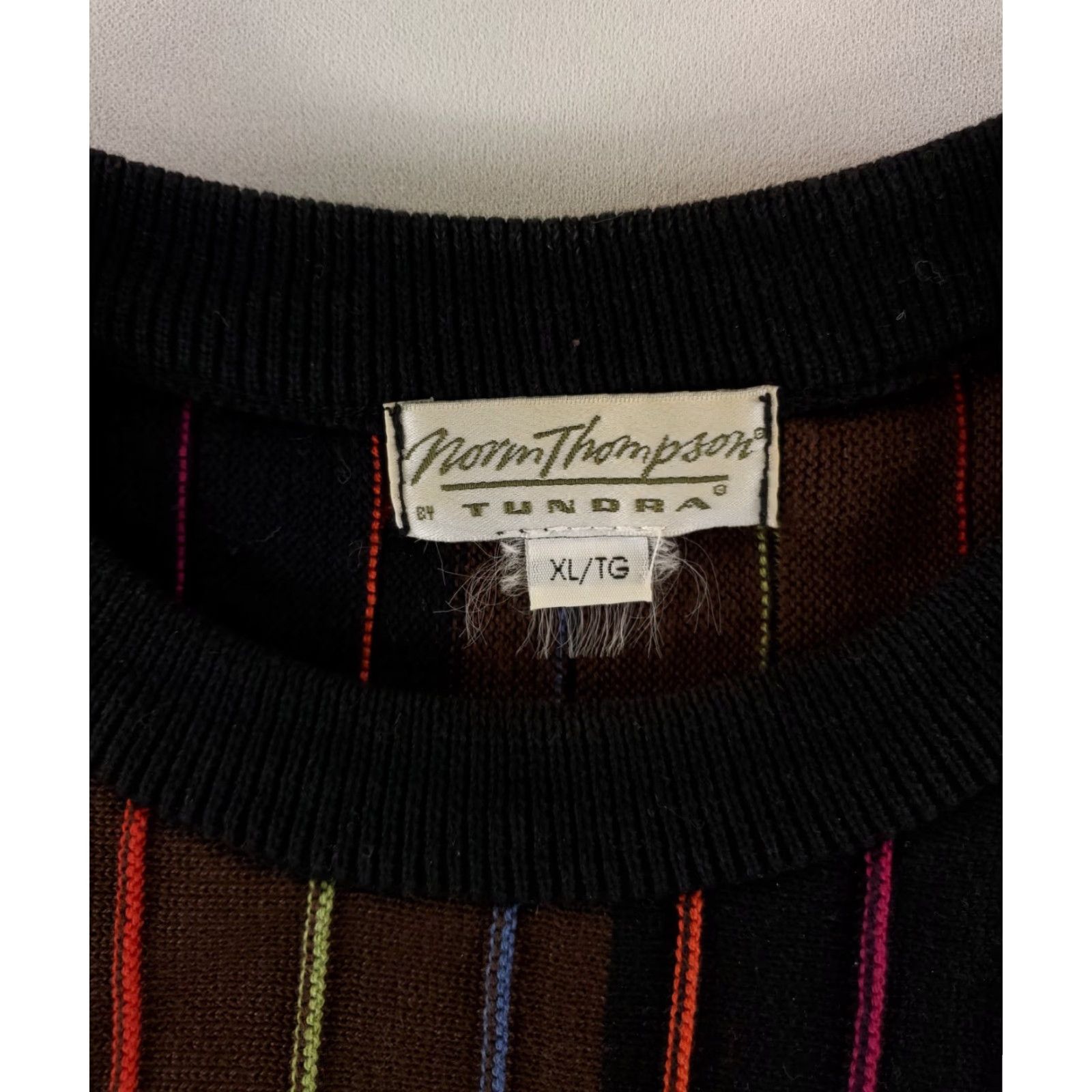 Jim Thompson Norm Thompson Tundra Sweater Coogi-Style 3D Textured Mens XL Multicolor Pullover Biggie Cosby Shirt? Size US XL / EU 56 / 4 - 3 Thumbnail