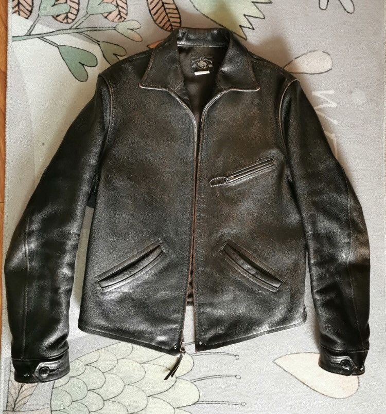 Freewheelers Freewheelers goatskin black leather jacket | Grailed