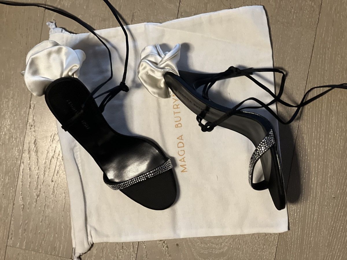 image of Magda Butrym Rose Heel Shoes in Black, Women's (Size 8)