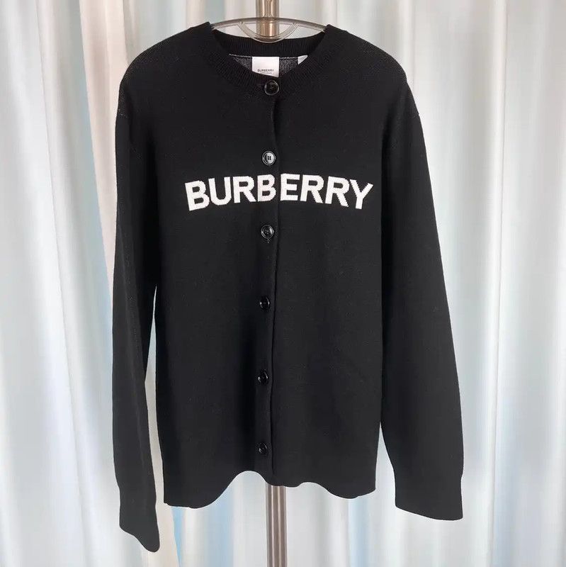 Burberry Burberry Black Wool Men's Knit Sweater Size US M / EU 48-50 / 2 - 1 Thumbnail