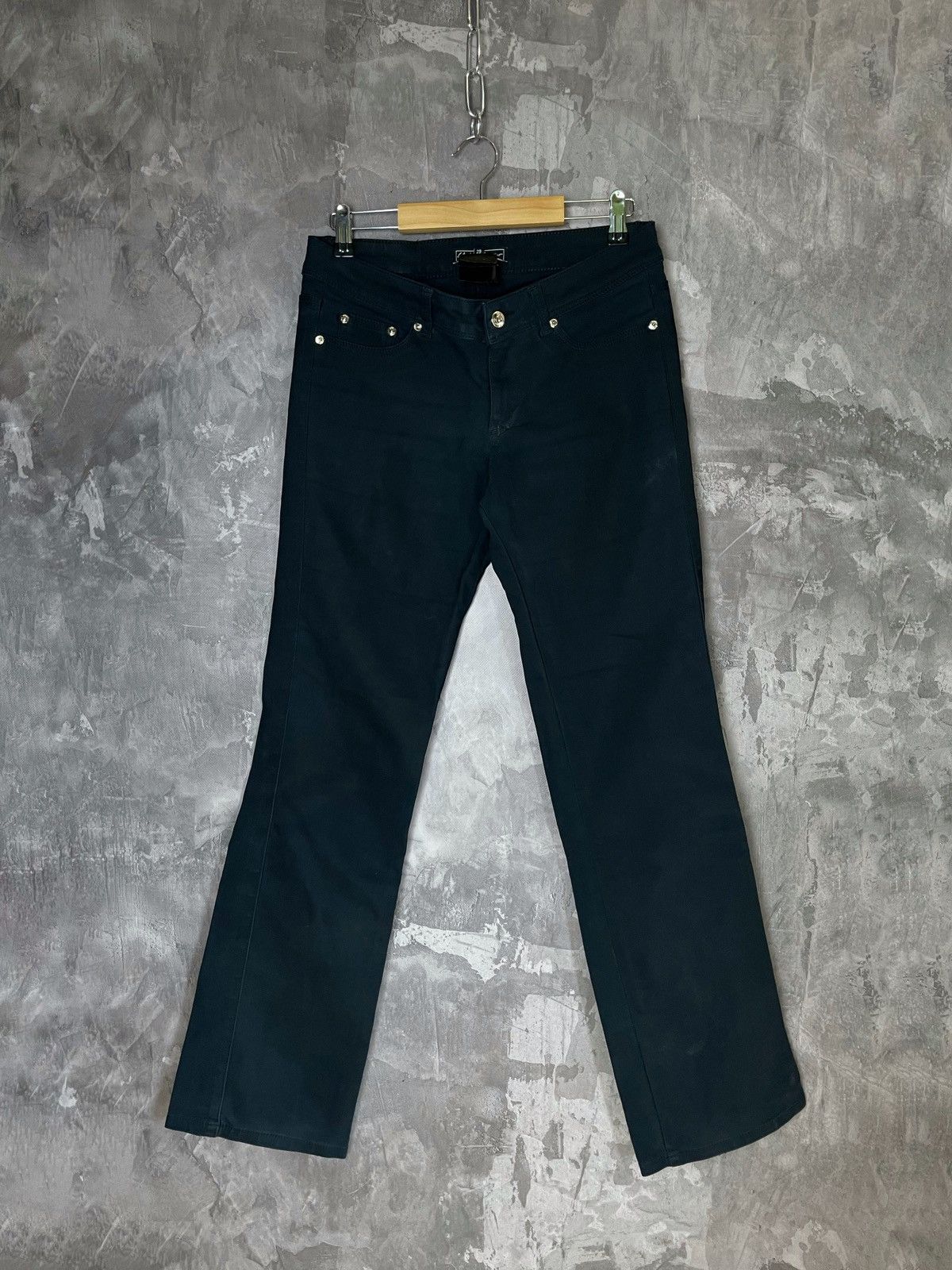 Salvatore Ferragamo × Vintage Salvatore Ferragamo Navy Formal Trousers Pants Size 29" - 1 Thumbnail
