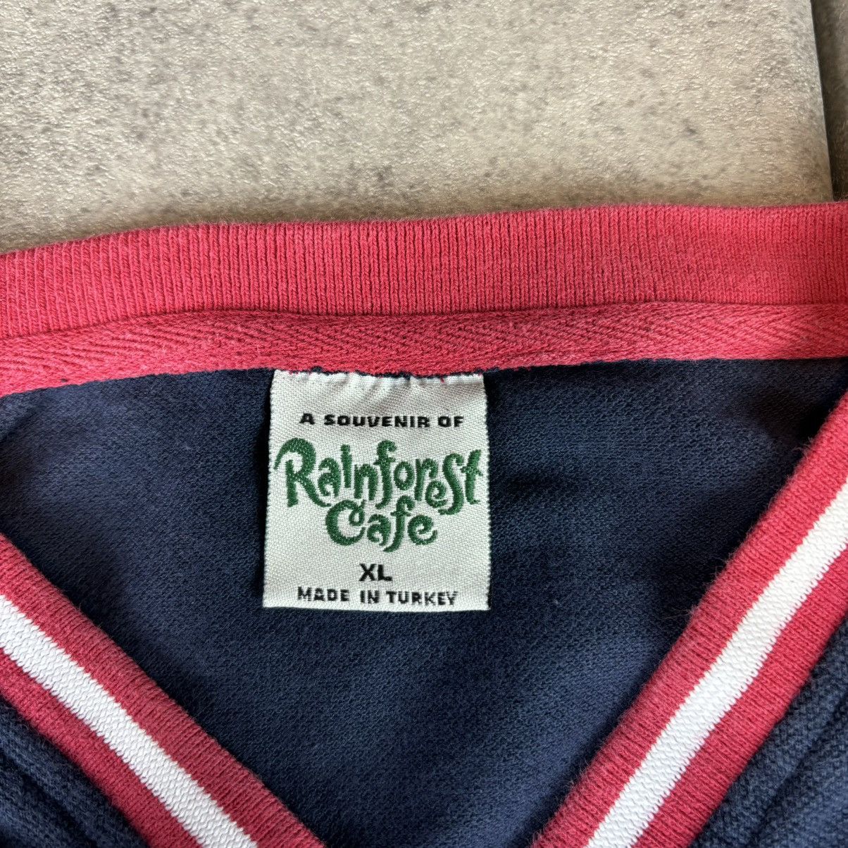 Other Vintage 90s navy rainforest cafe v neck tshirt Size US XL / EU 56 / 4 - 4 Thumbnail
