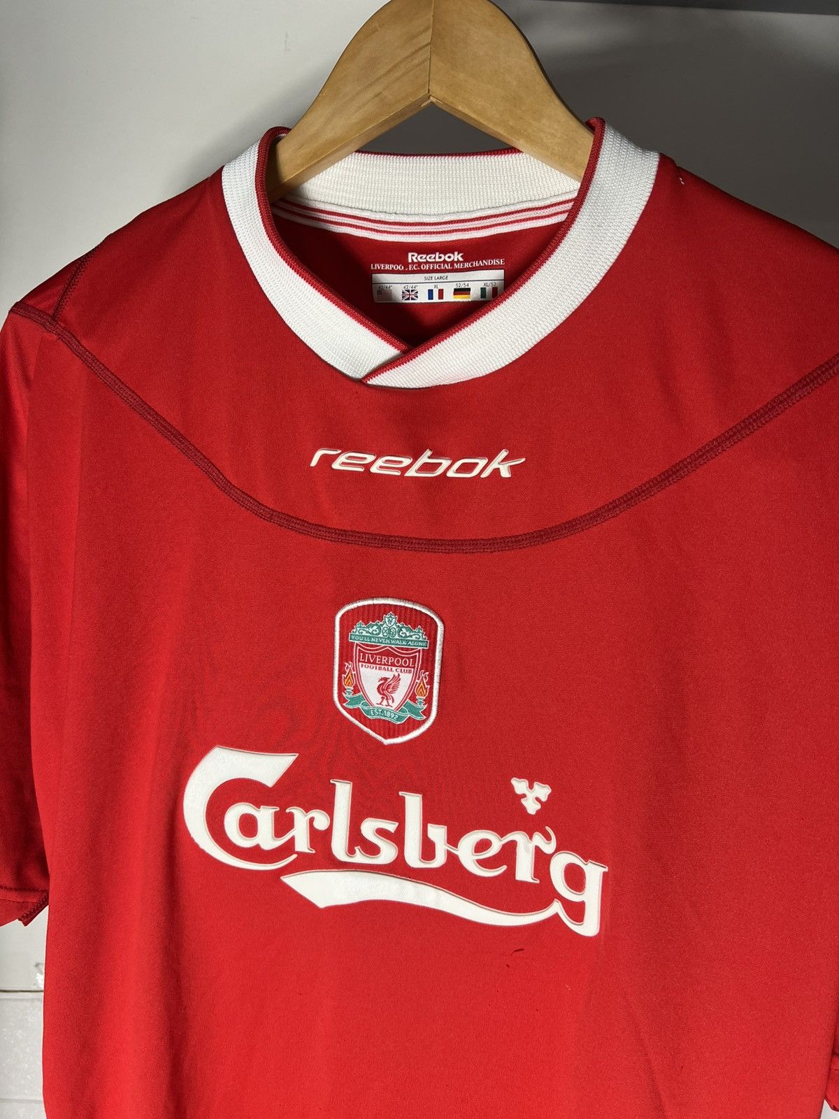 Reebok VINTAGE REEBOK FC LIVERPOOL ENGLAND SOCCER JERSEY RETRO 90s Size US XL / EU 56 / 4 - 9 Thumbnail