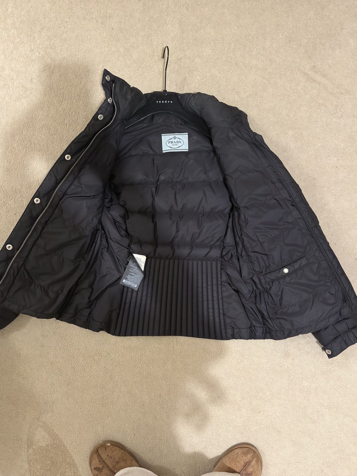 Prada Prada fitted black puffer Size M / US 6-8 / IT 42-44 - 2 Thumbnail