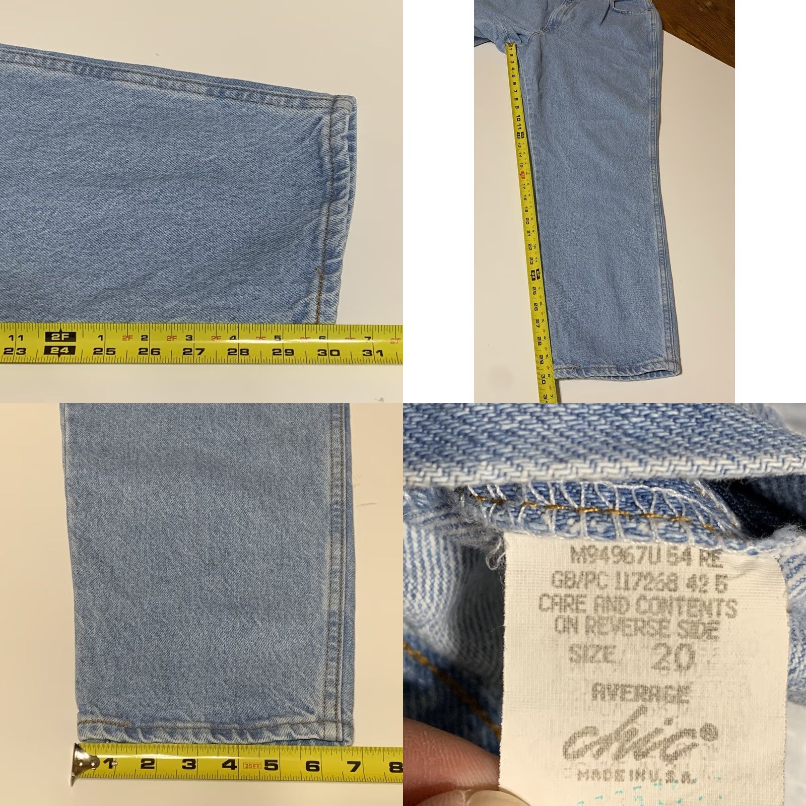 Vintage VINTAGE Chic Denim Mom Jeans 34x30 High Waisted Tapper Leg 80s 90s USA Womens Jeans Size 20 Plus Blue Size 42" / US 20 - 8 Thumbnail