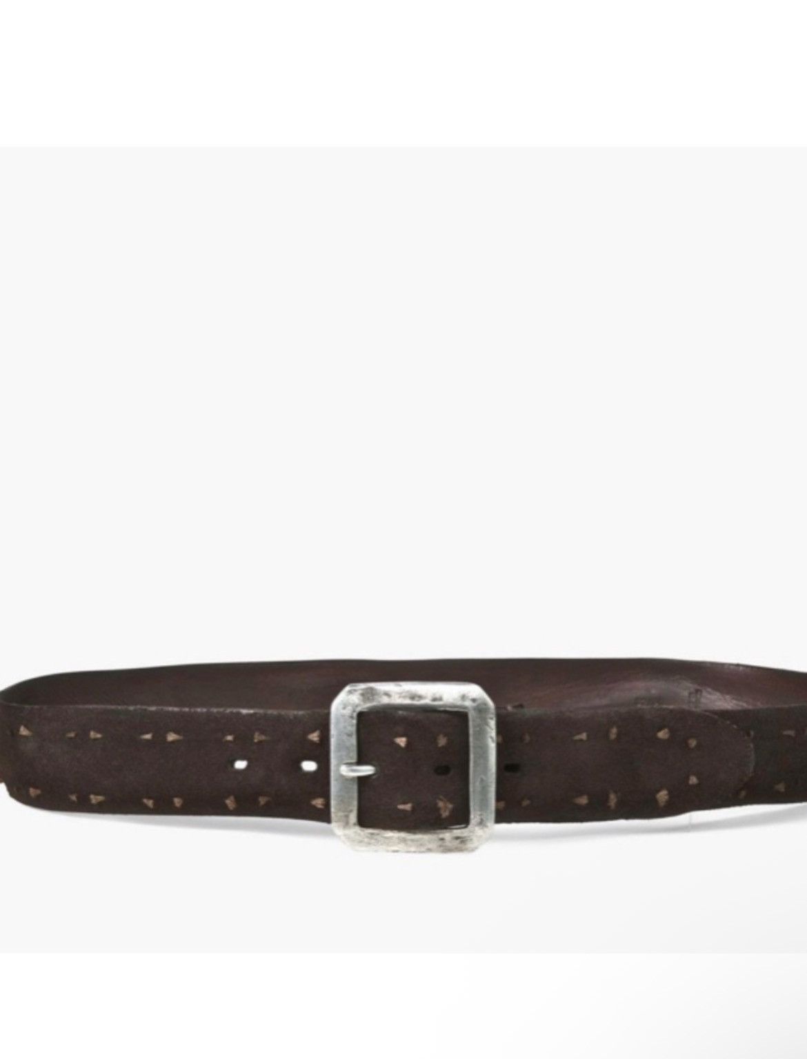 John Varvatos Suede Knot Belt Size: 36 Size 36 - 3 Thumbnail
