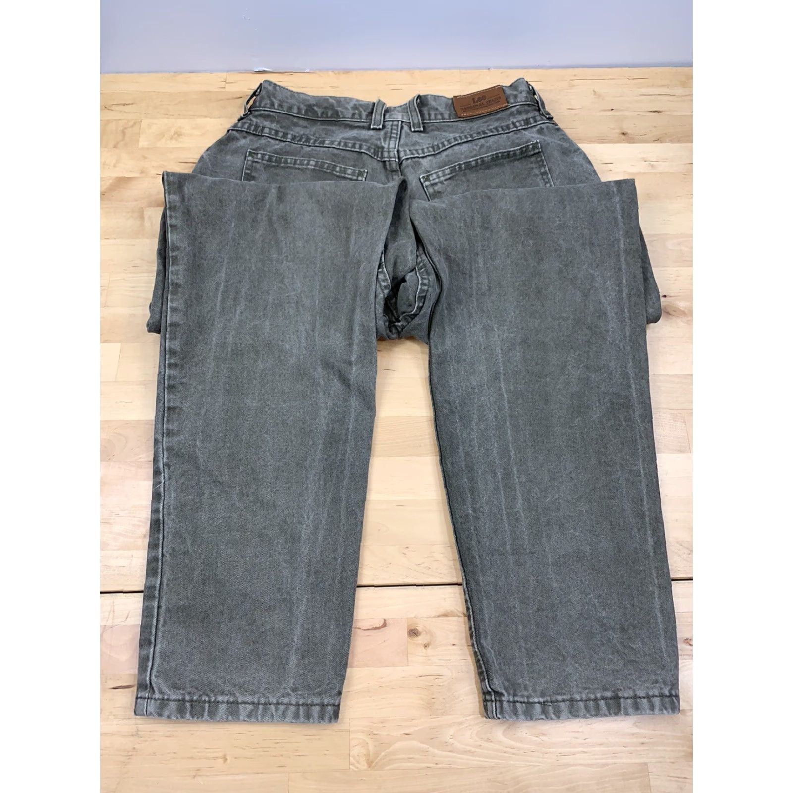 Lee VINTAGE Lee Original Green jeans 100% Cotton 10M Womens Blue 5-Pocket Design Regular Fit High Rise USA Denim Shirt? Size 32" / US 10 / IT 46 - 4 Thumbnail