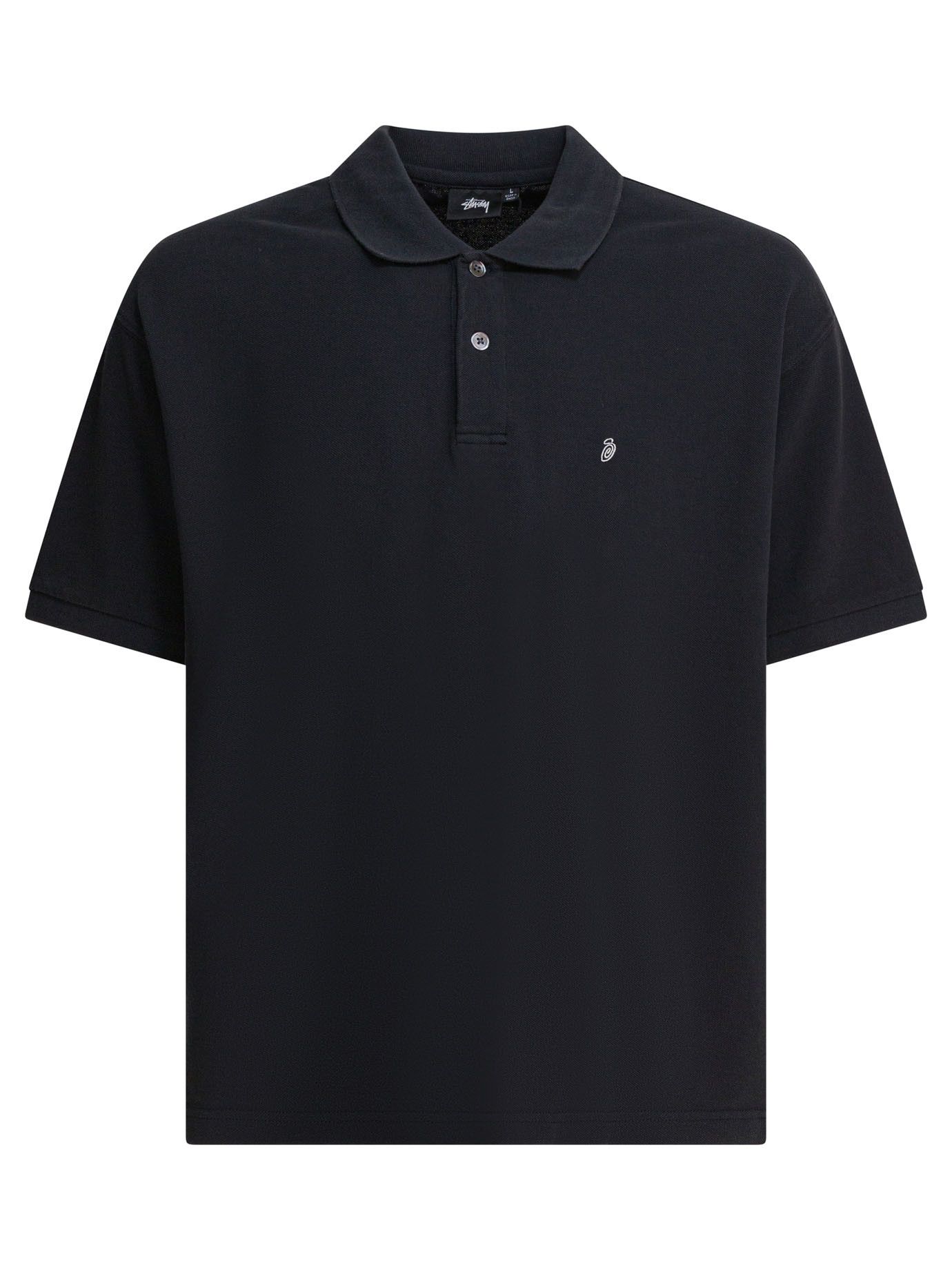 Streetwear × Stussy Stussy black logo polo shirt | Grailed