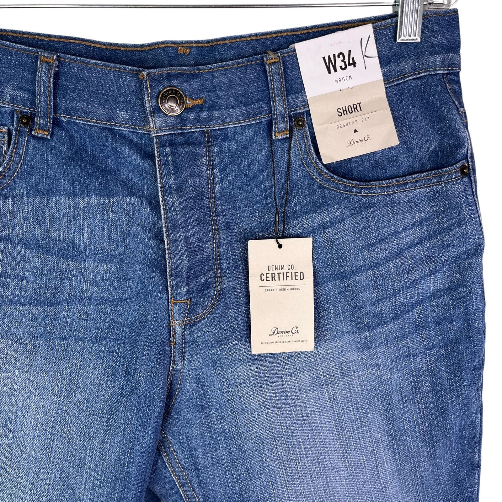 Other Denim Co Relaxed Fit Denim Shorts Button Fly 34 New Size US 34 / EU 50 - 6 Thumbnail