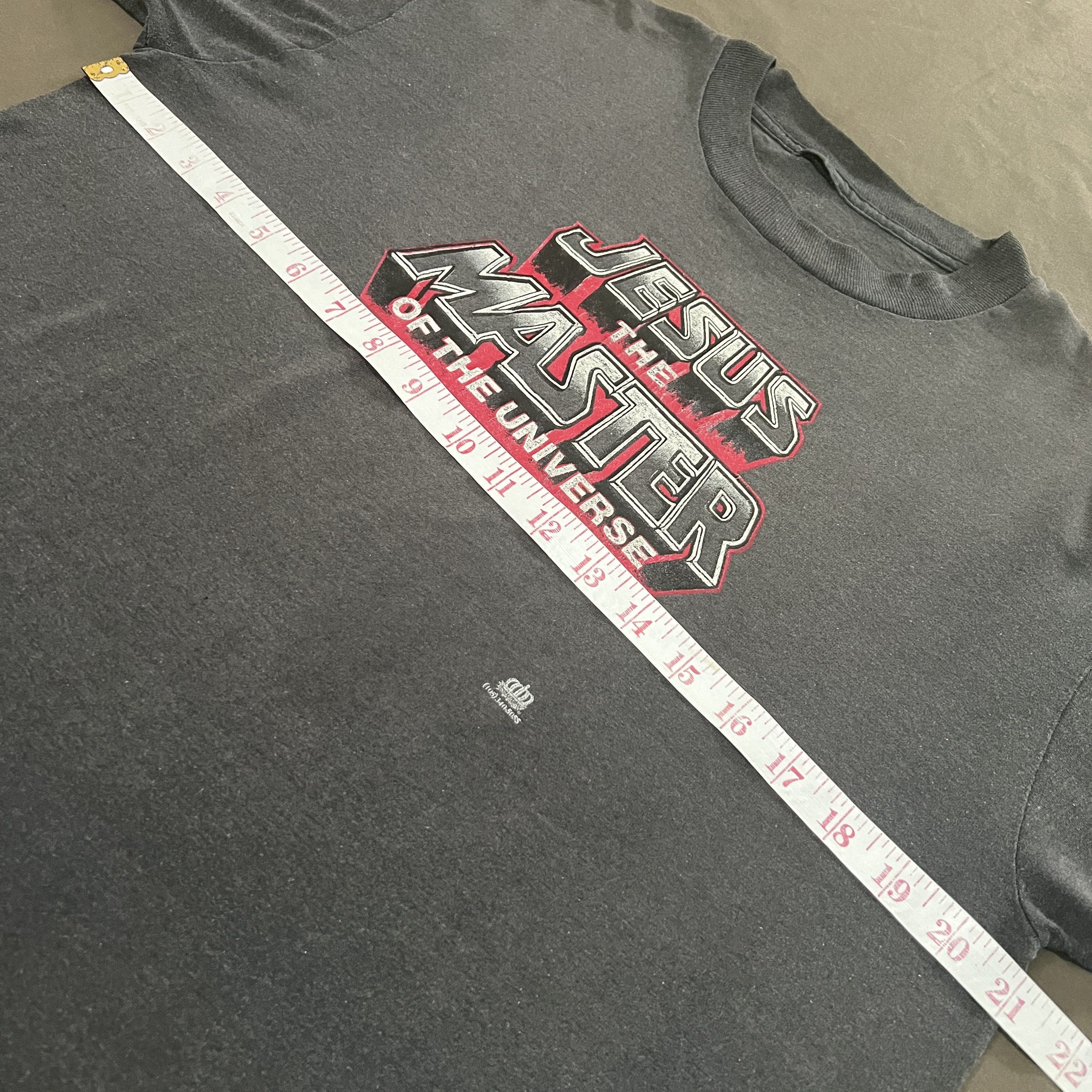 Vintage Vintage 90s Jesus Master of the Universe Bible Tee Faded Size US L / EU 52-54 / 3 - 5 Thumbnail