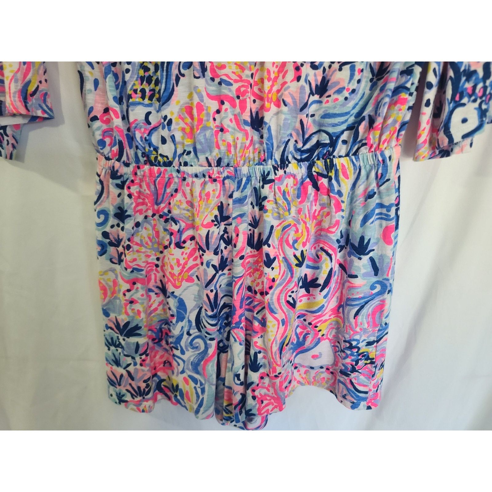 Lilly Pulitzer Lilly Pulitzer Women's Del Lago Multicolored Romper Small Size 26" / US 2 / IT 38 - 4 Thumbnail