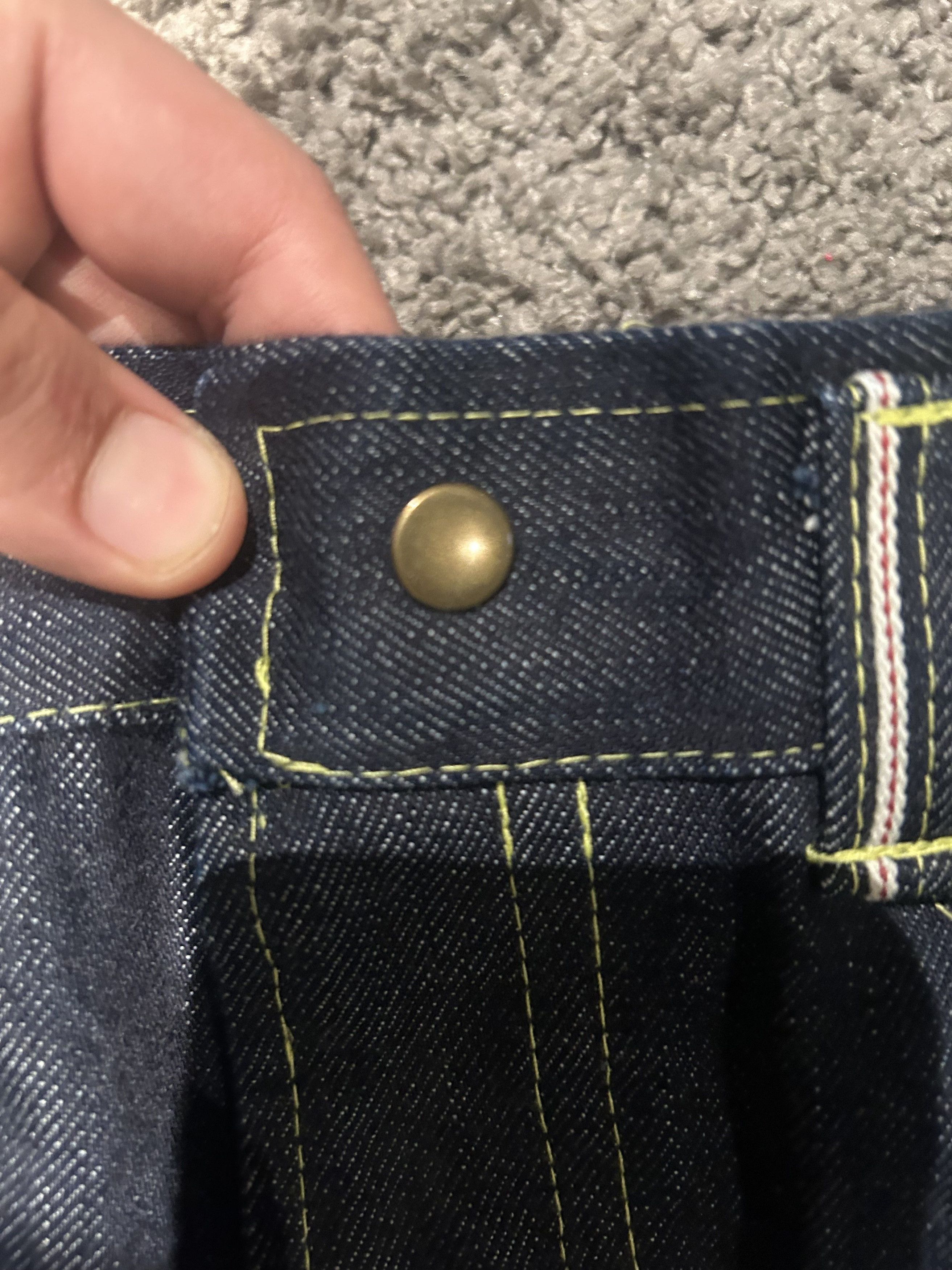 Other 16oz selvedge denim jeans hand made by me Size US 31 - 3 Thumbnail