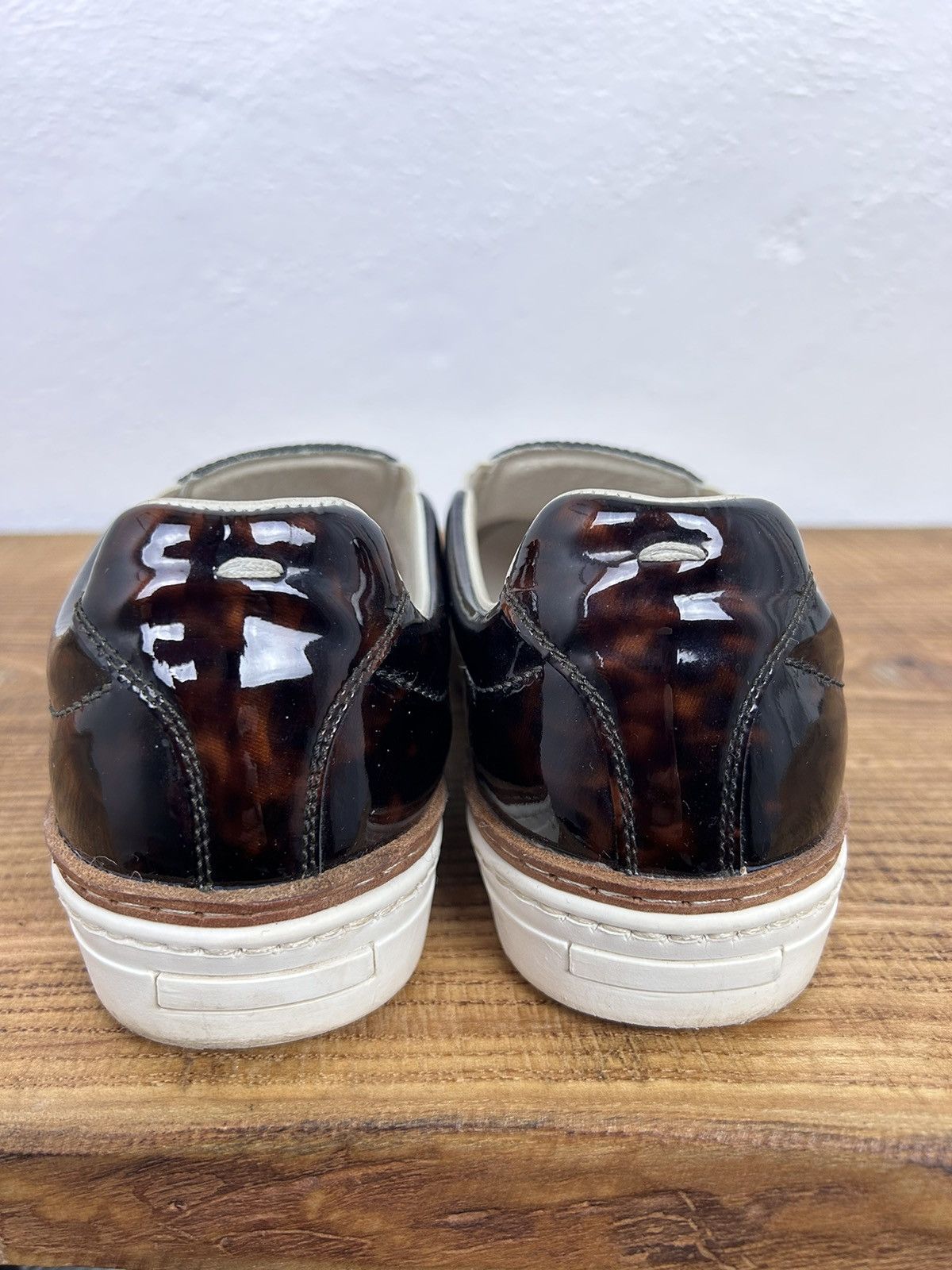 Maison Margiela MM22 Artisanal Maison Margiela Leather Print Slip On Low Top Size US 8 / IT 38 - 15 Thumbnail