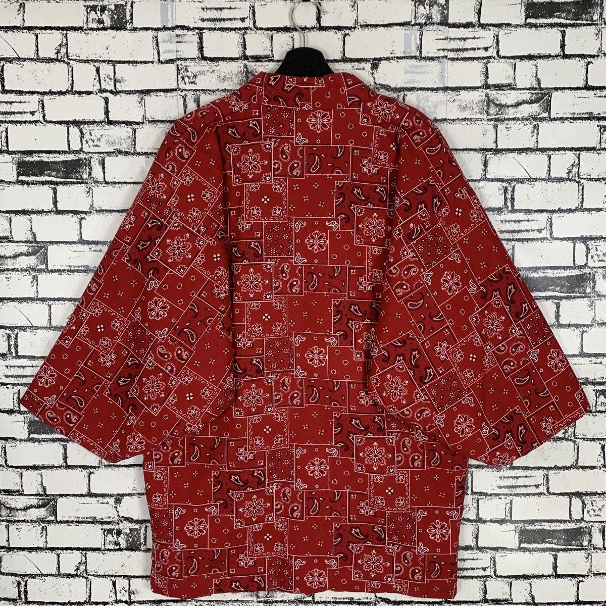 Japanese Brand × Vintage Vintage Japan Traditional Coat Hanten Paisley Design Hanten Size L / US 10 / IT 46 - 5 Thumbnail