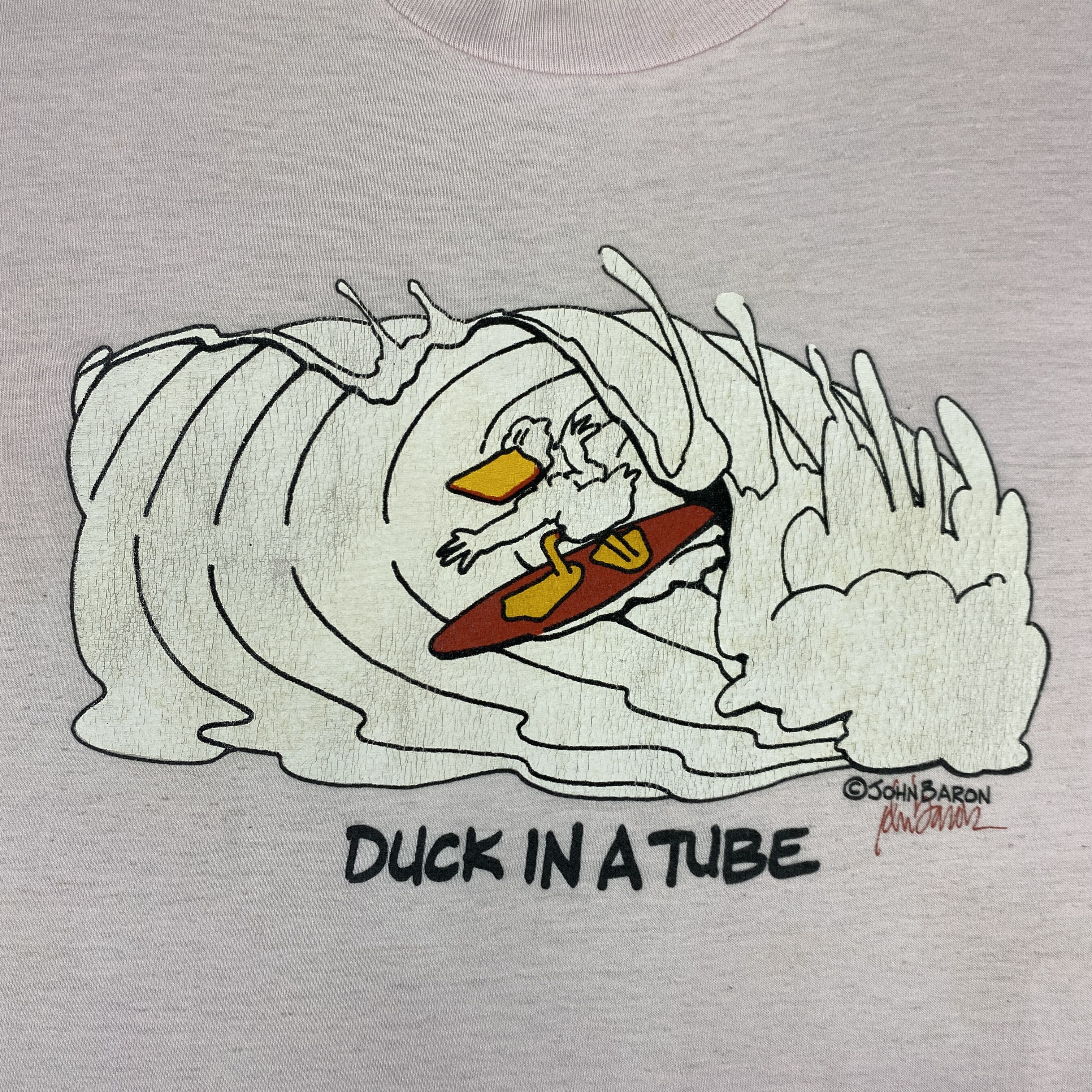 Hanes Vintage Duck In A Tube John Baron Medium Shirt - M019 Size US S / EU 44-46 / 1 - 6 Thumbnail