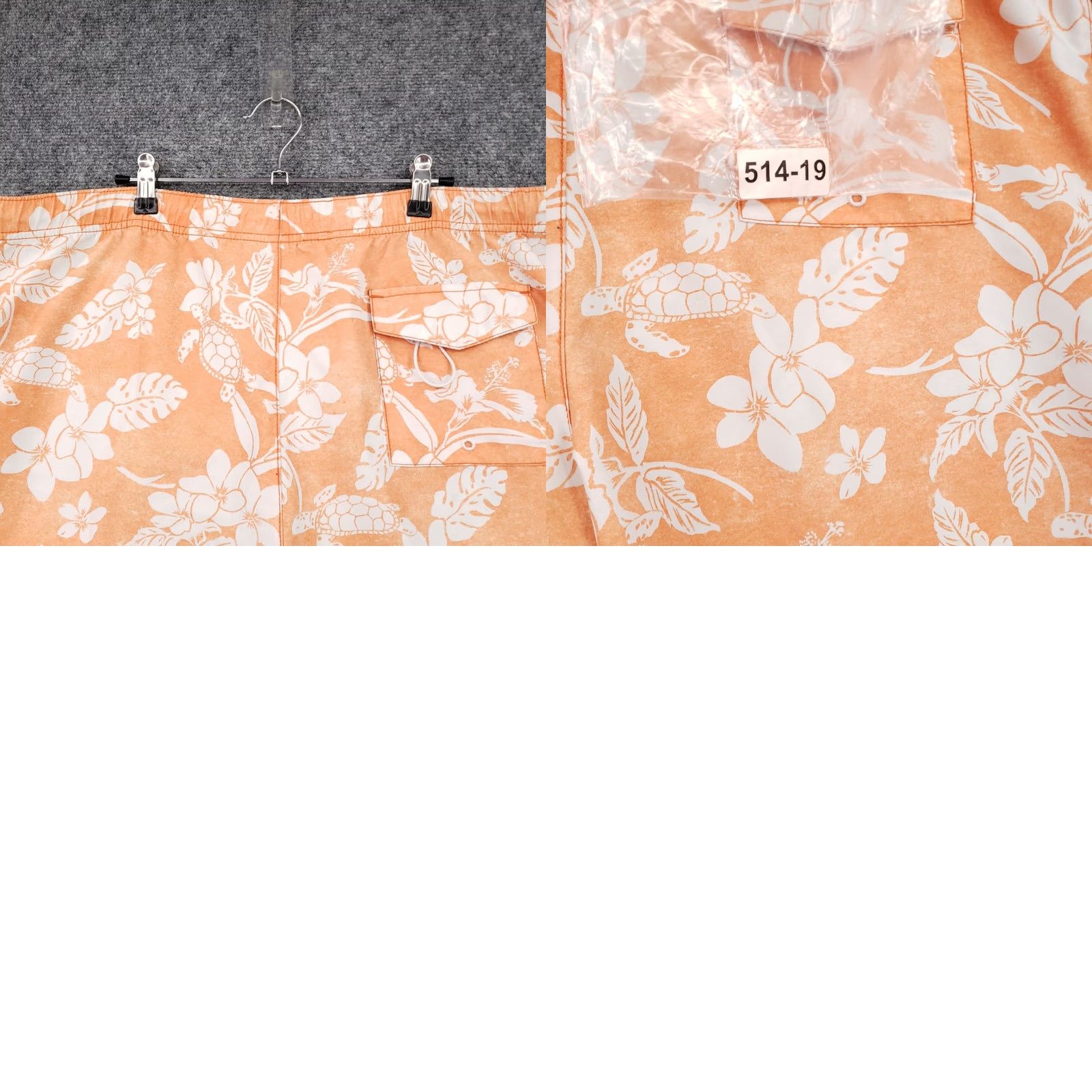 Tommy Bahama Tommy Bahama Trunk Shorts Mens XL Orange Floral Hawaiian Boardshorts Swim Surf Size US 36 / EU 52 - 9 Thumbnail